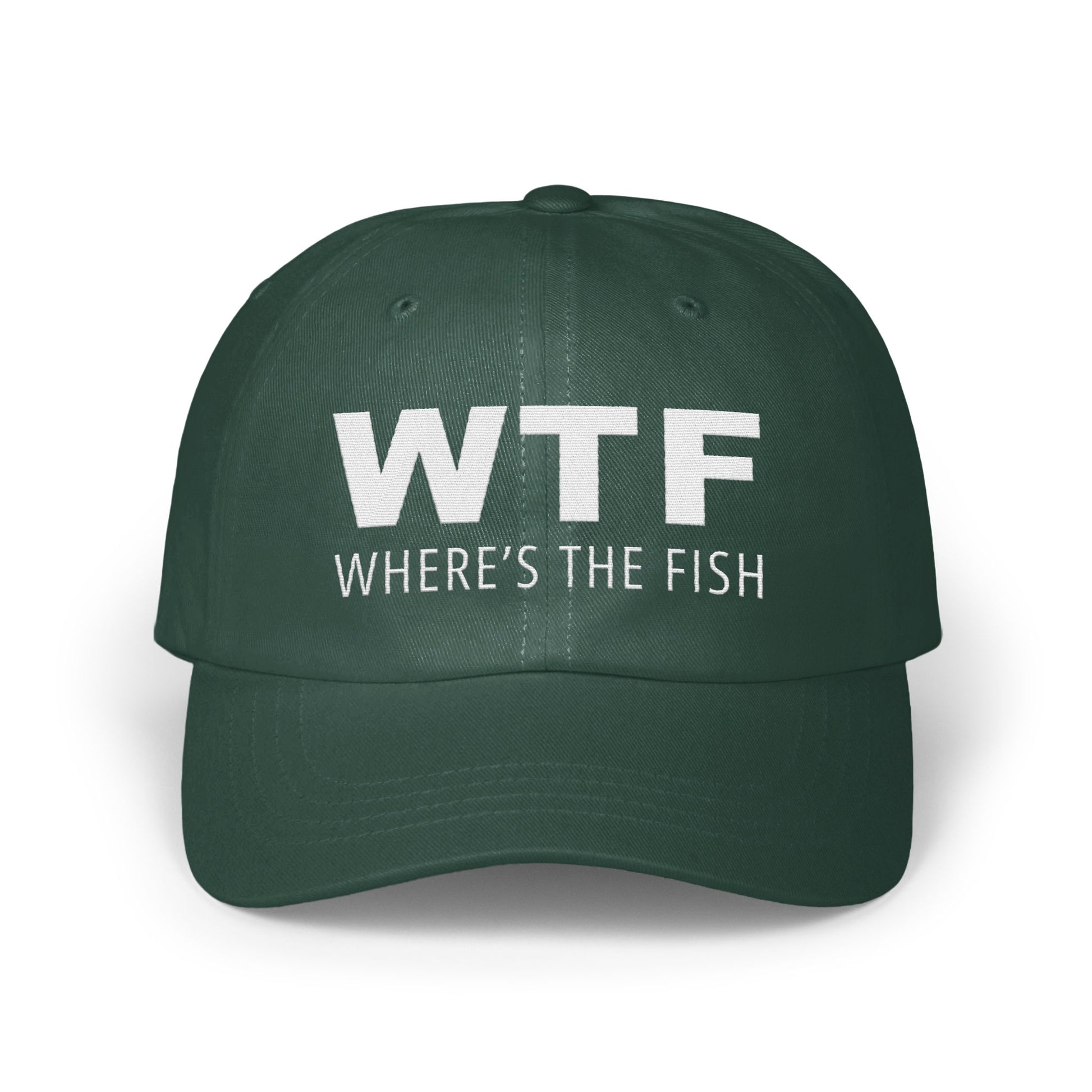 WTF Where's The Fish Printed Baseball Cap product