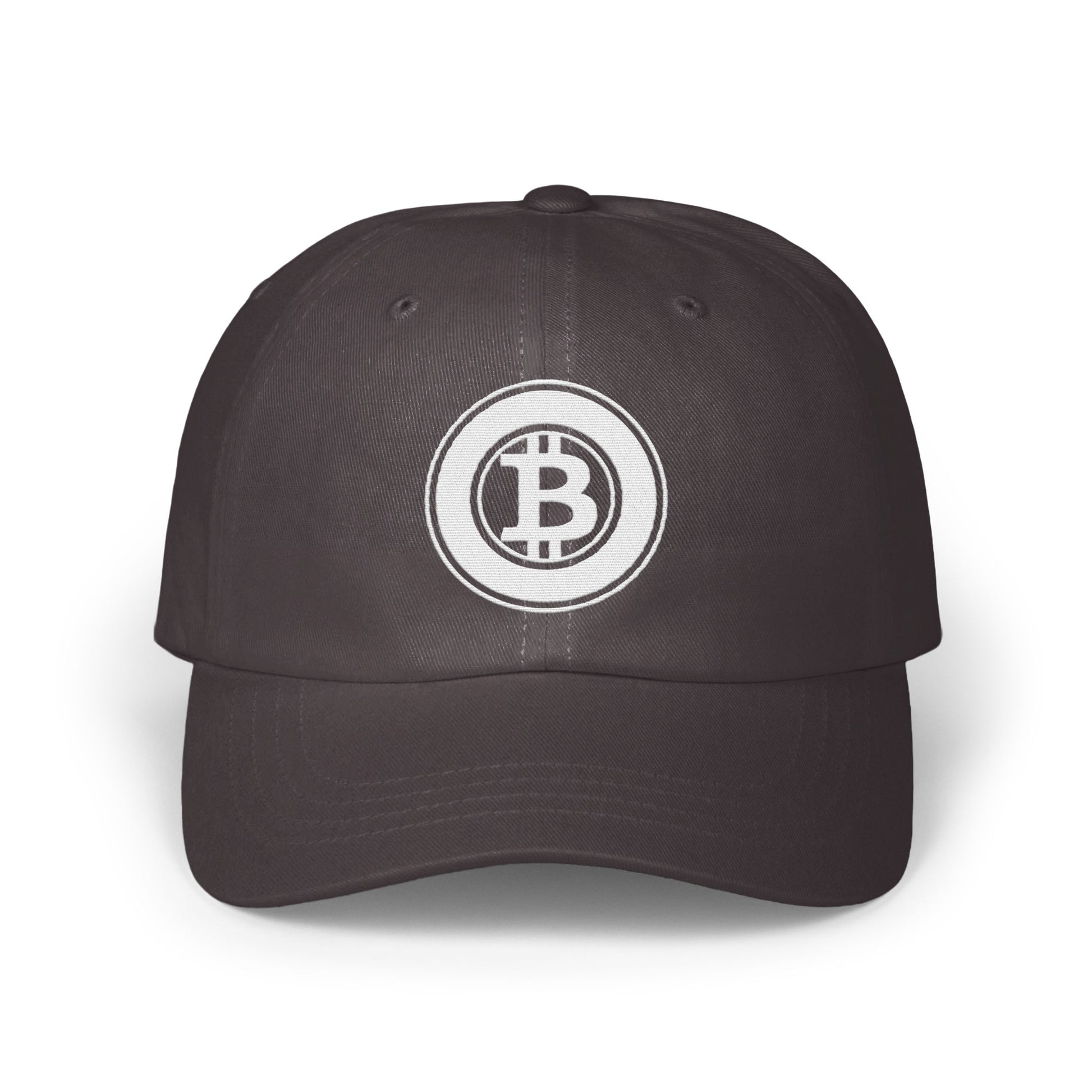Bitcoin Logo Embroidered Black Baseball Cap product type