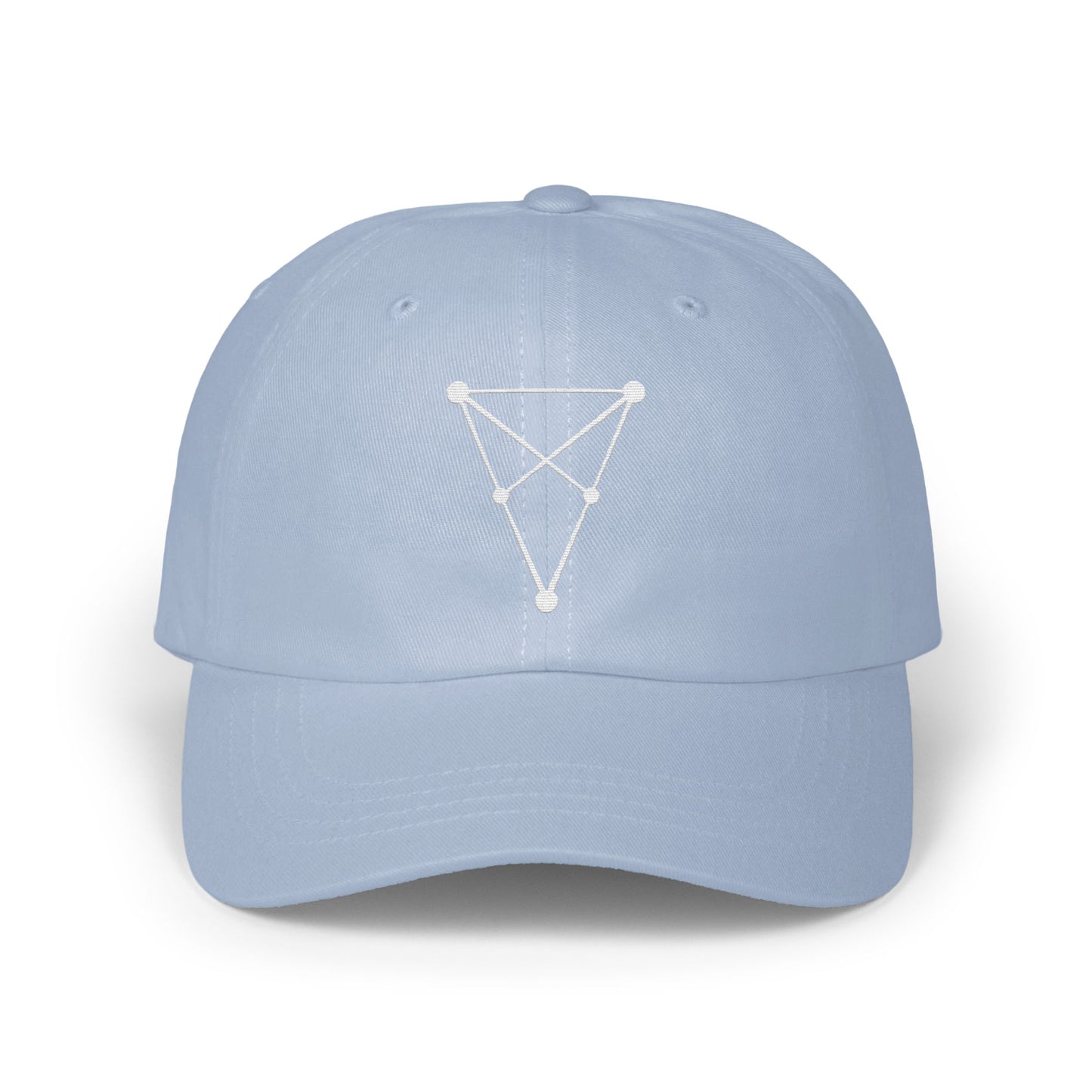 Unique Geometric Design Light Blue Cap product