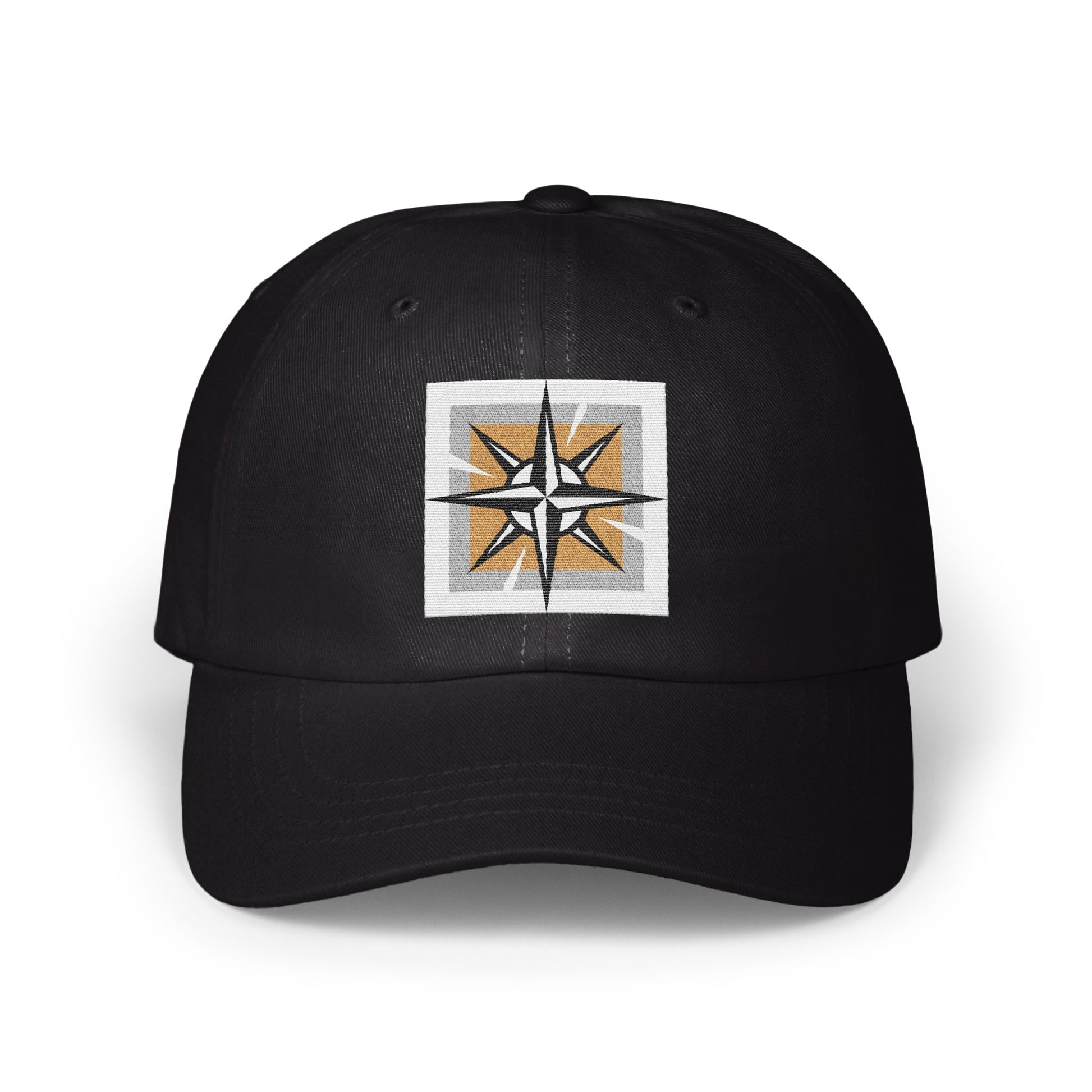 Stylish Black Cap with Star Design Hat product
