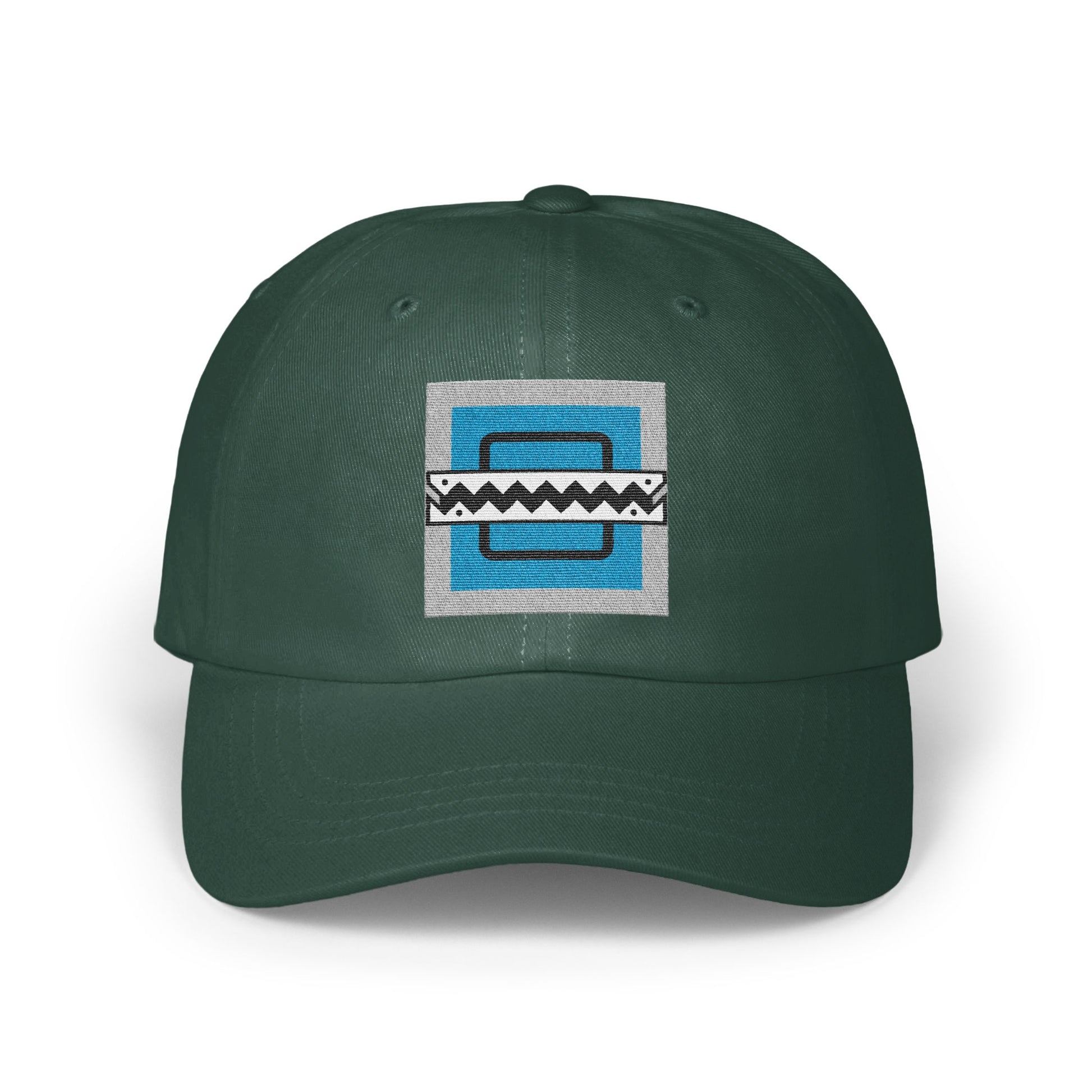 Stylish Green Cap with Unique Geometric Design Hat product type