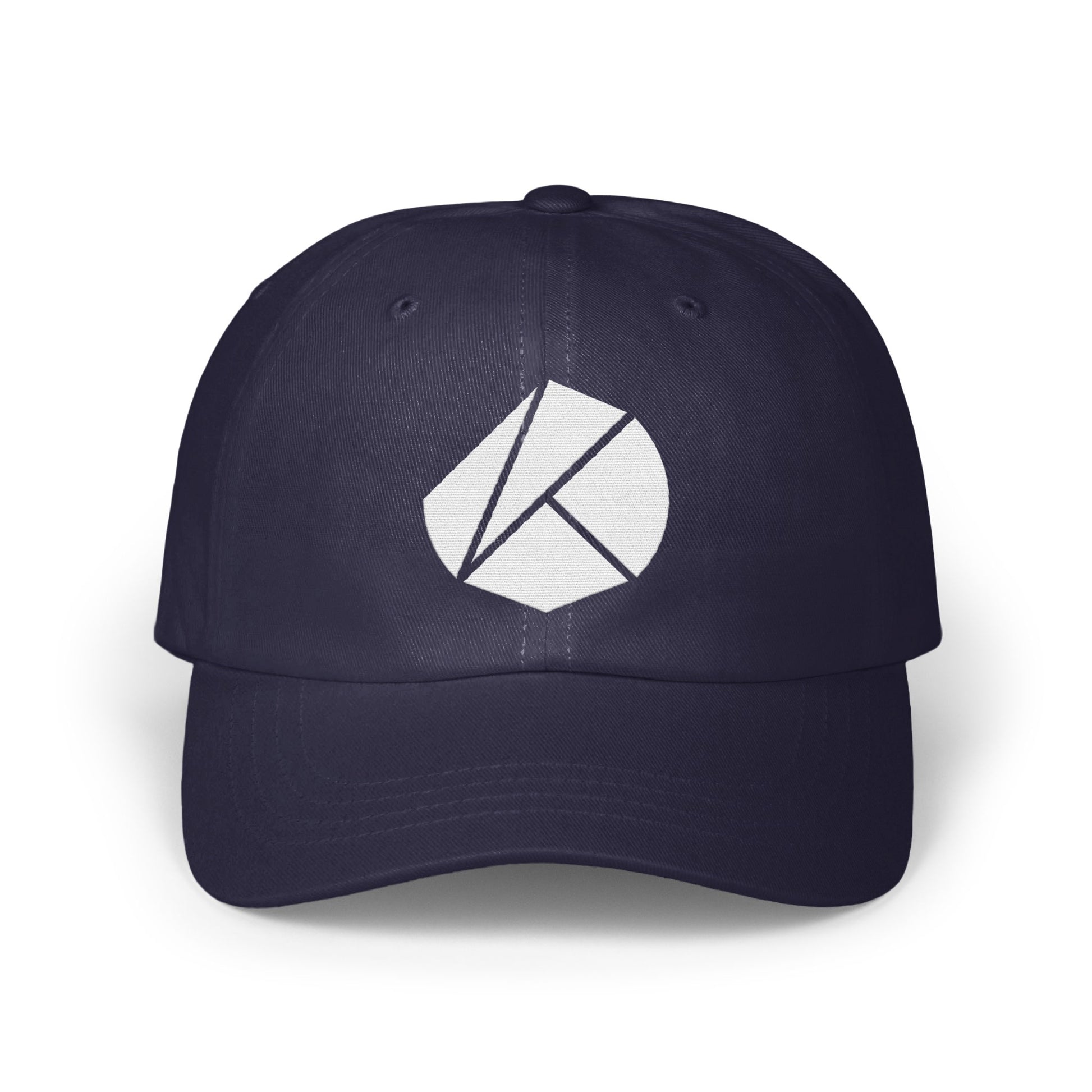 Stylish Dark Blue Baseball Cap with Unique Logo product