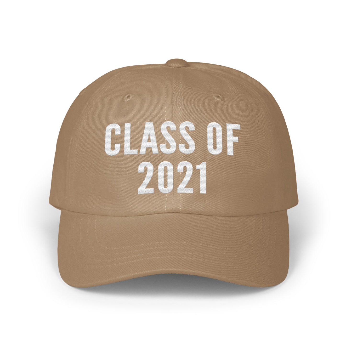Class of 2021 Beige Graduation Cap product type