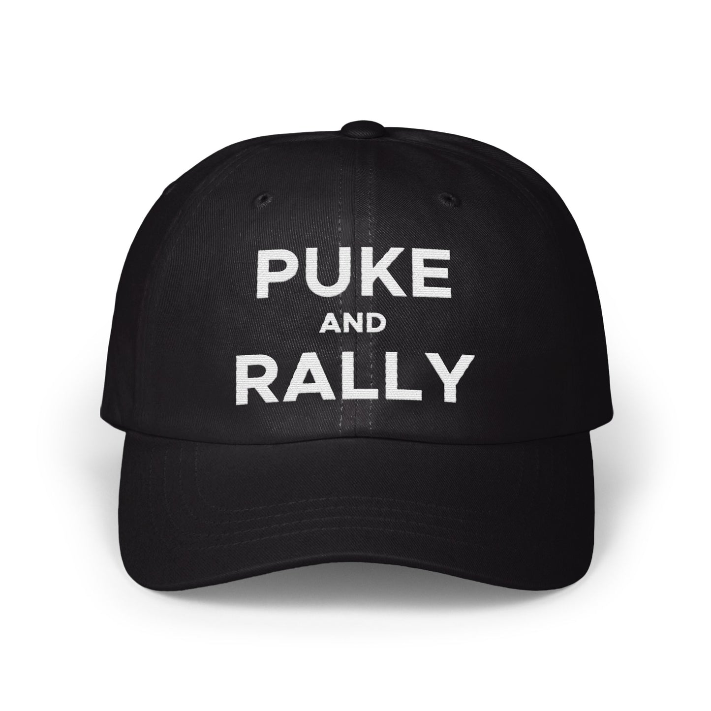 Puke and Rally Statement Hat Funny Accessories Product