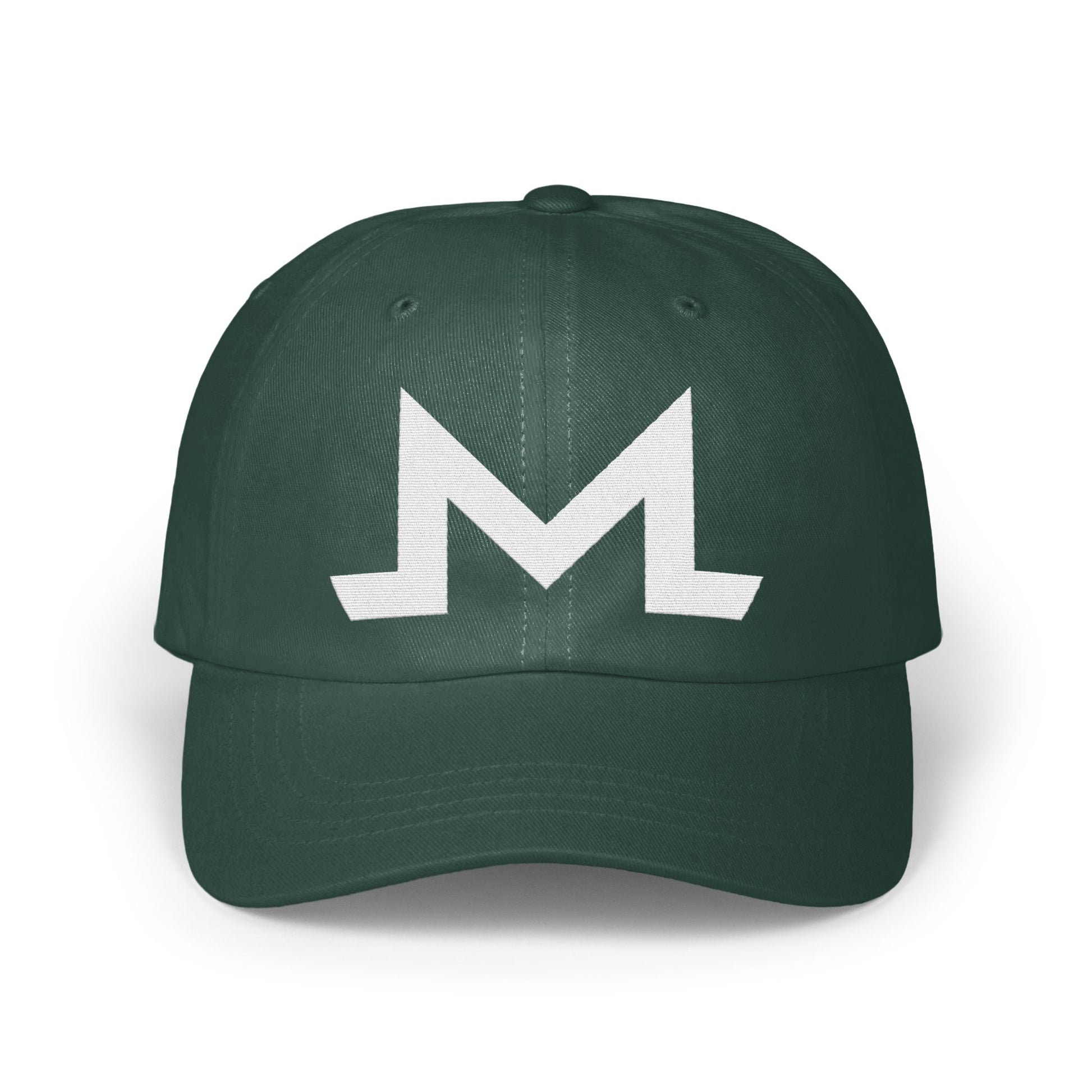 Bold Green Cap with White M Logo Hat product type