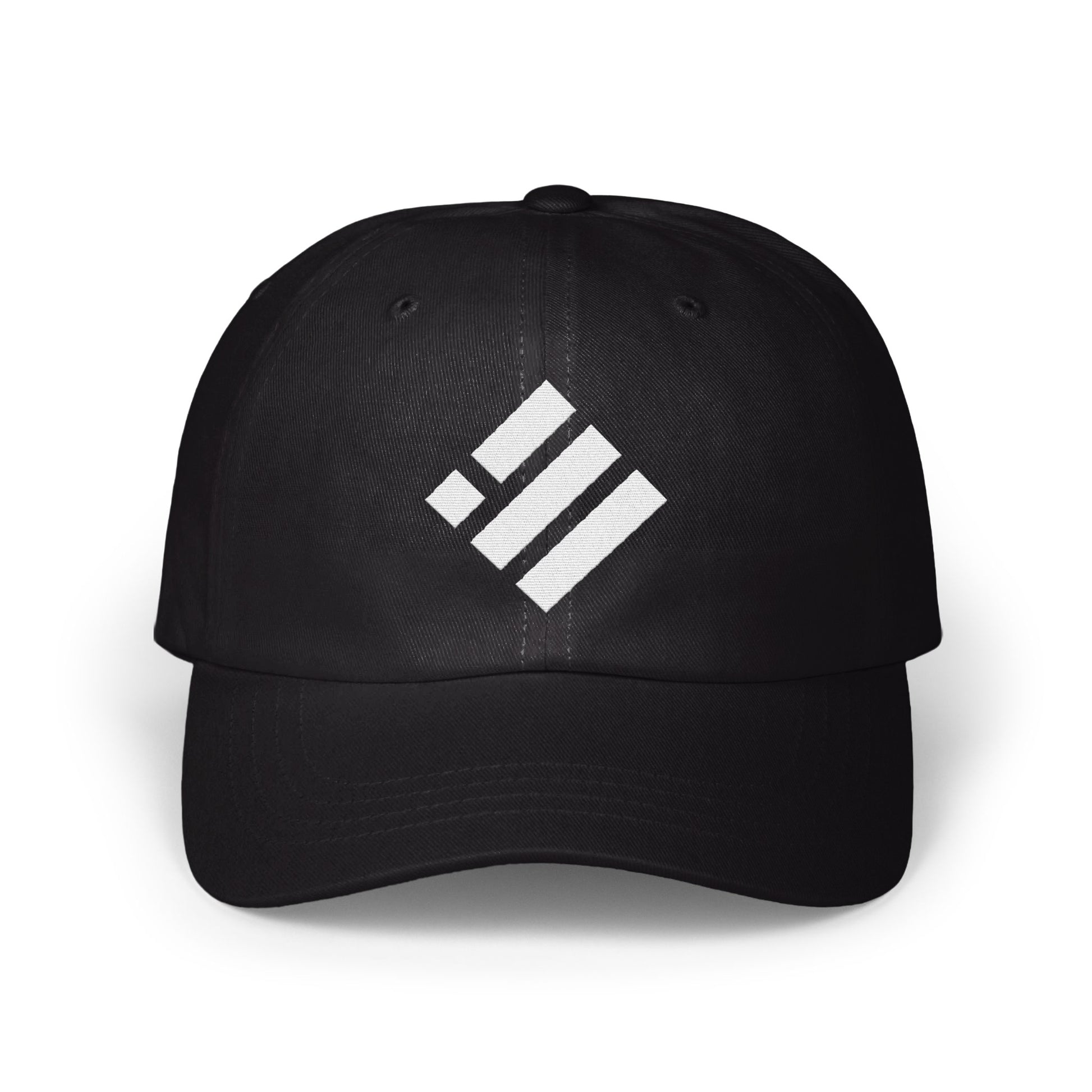 Modern Black Hat with White Logo Stylish Product