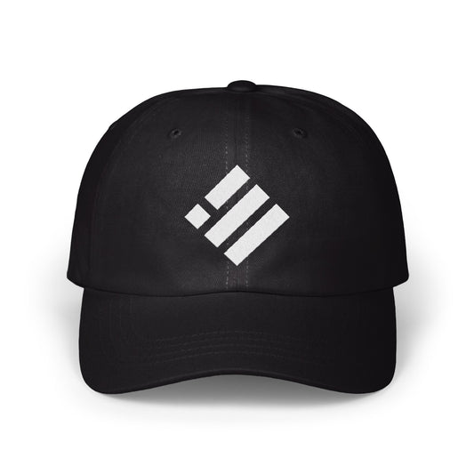 Modern Black Hat with White Logo Stylish Product