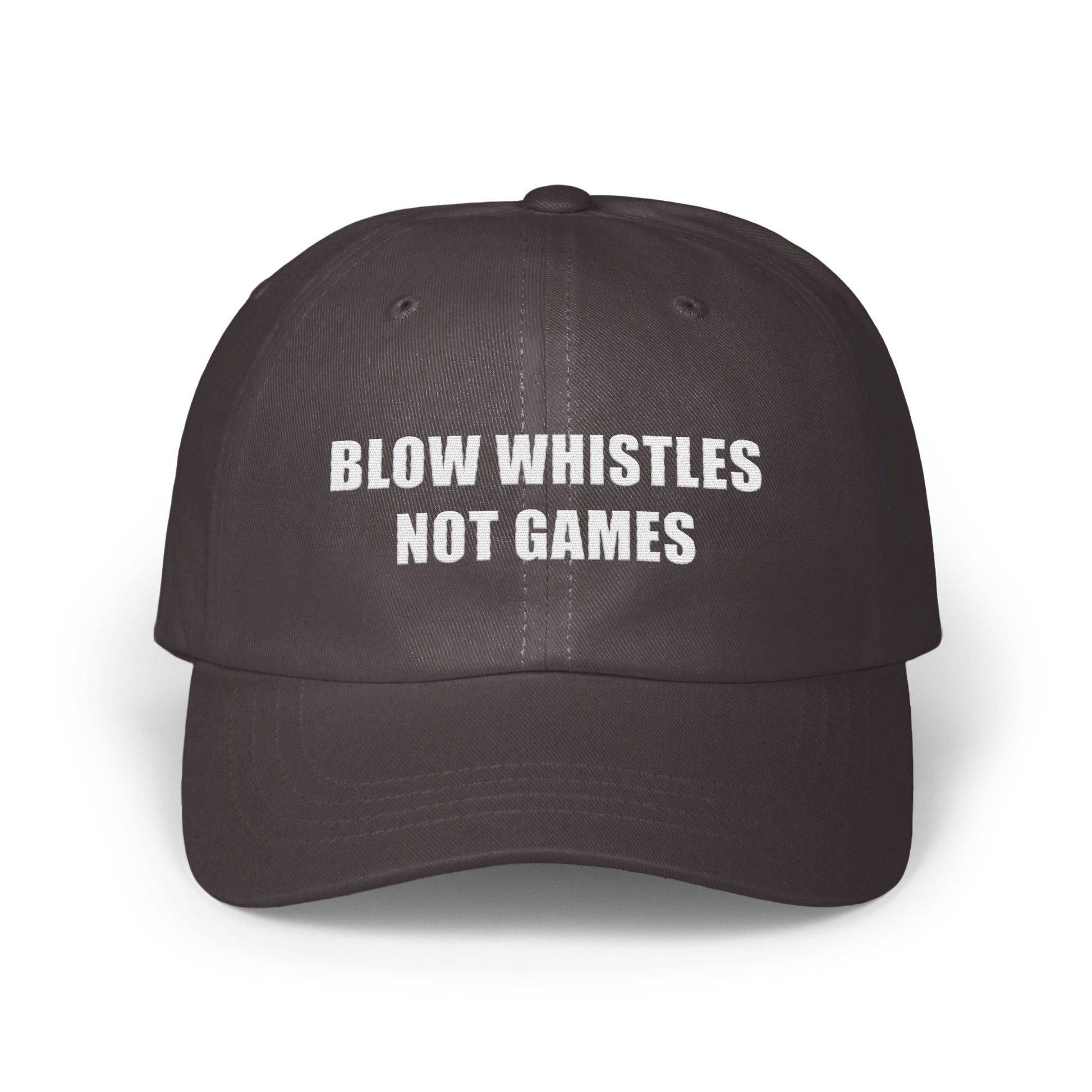 Blow Whistles Not Games Statement Cap product type