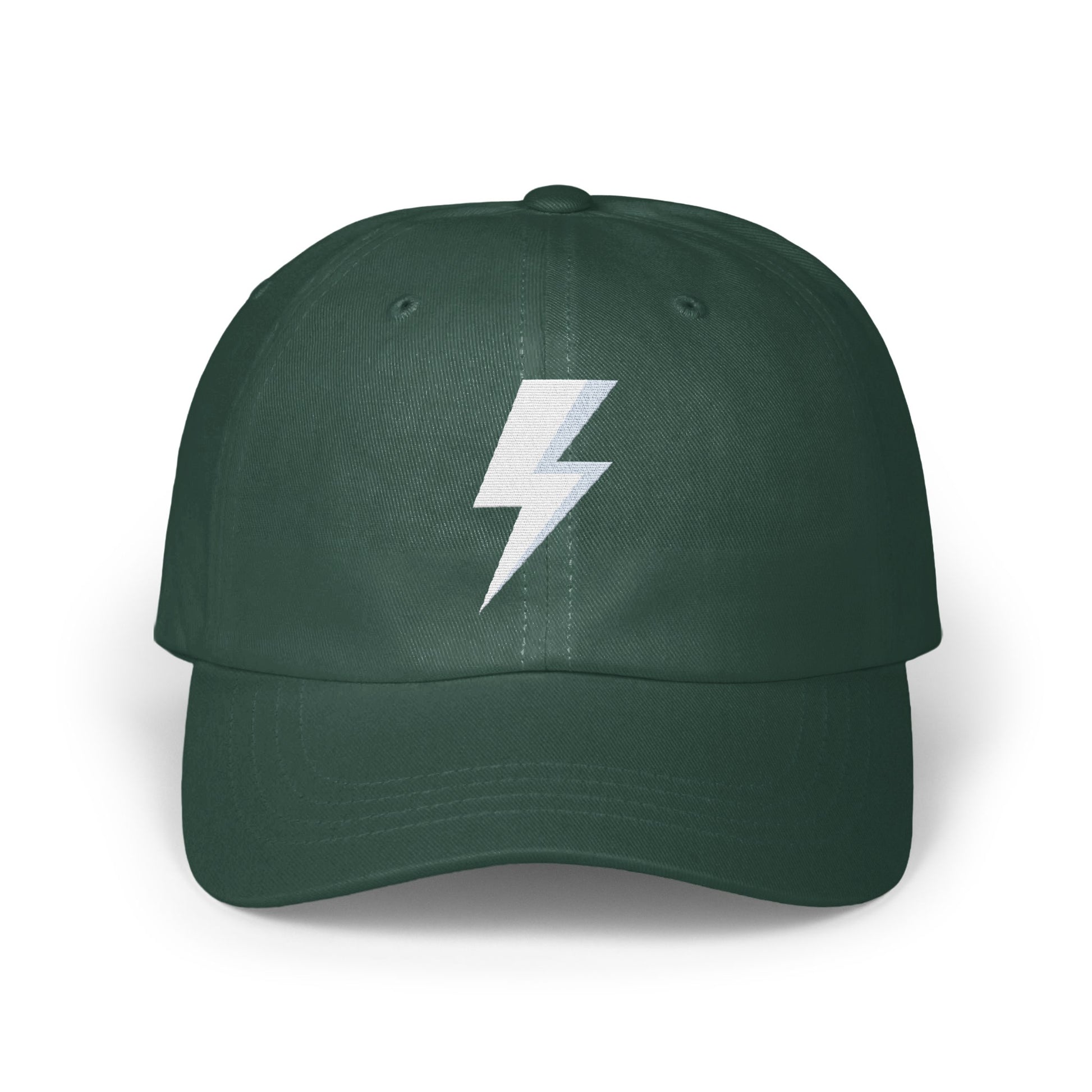Stylish Green Baseball Cap with Lightning Bolt Product