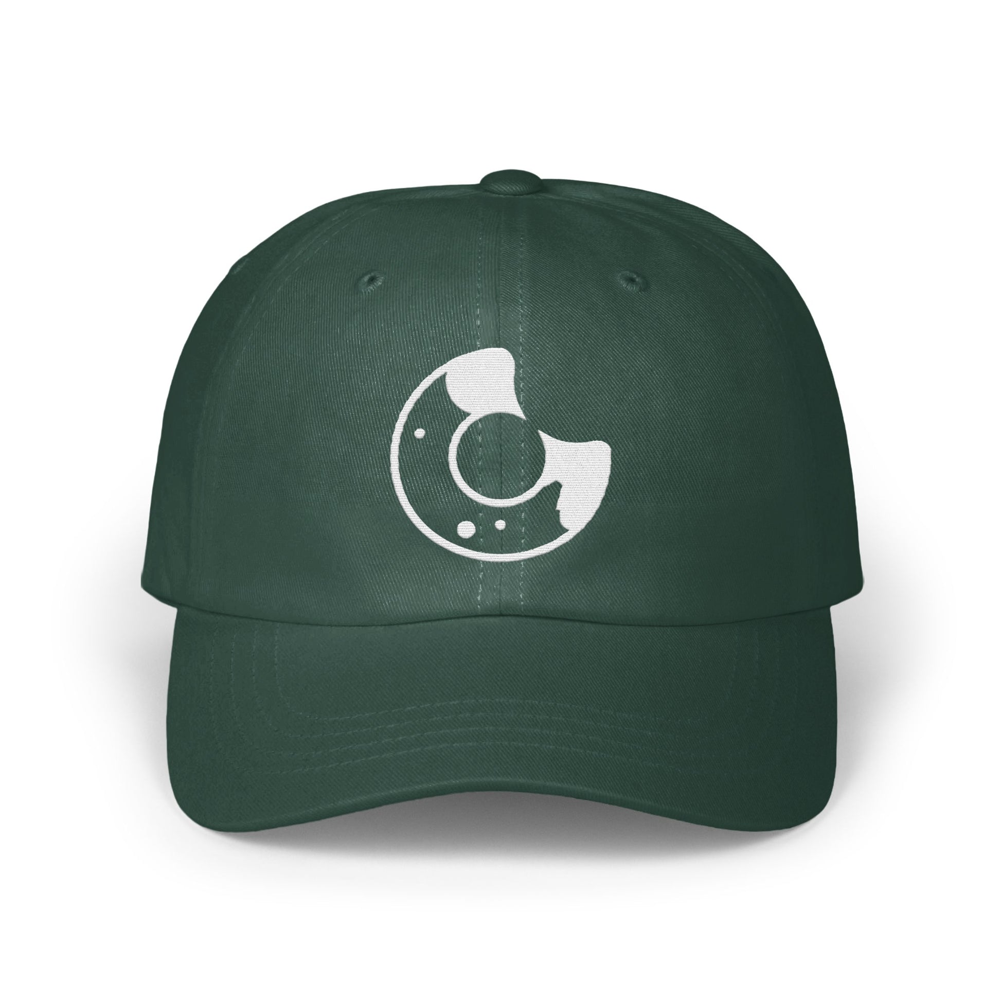 Donut Design Dark Green Embroidered Cap product
