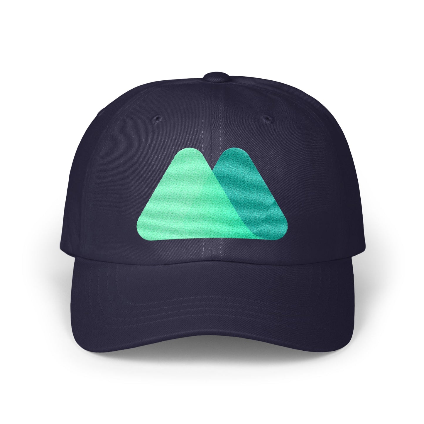 Stylish Black Baseball Cap with Green Mountain Logo product type