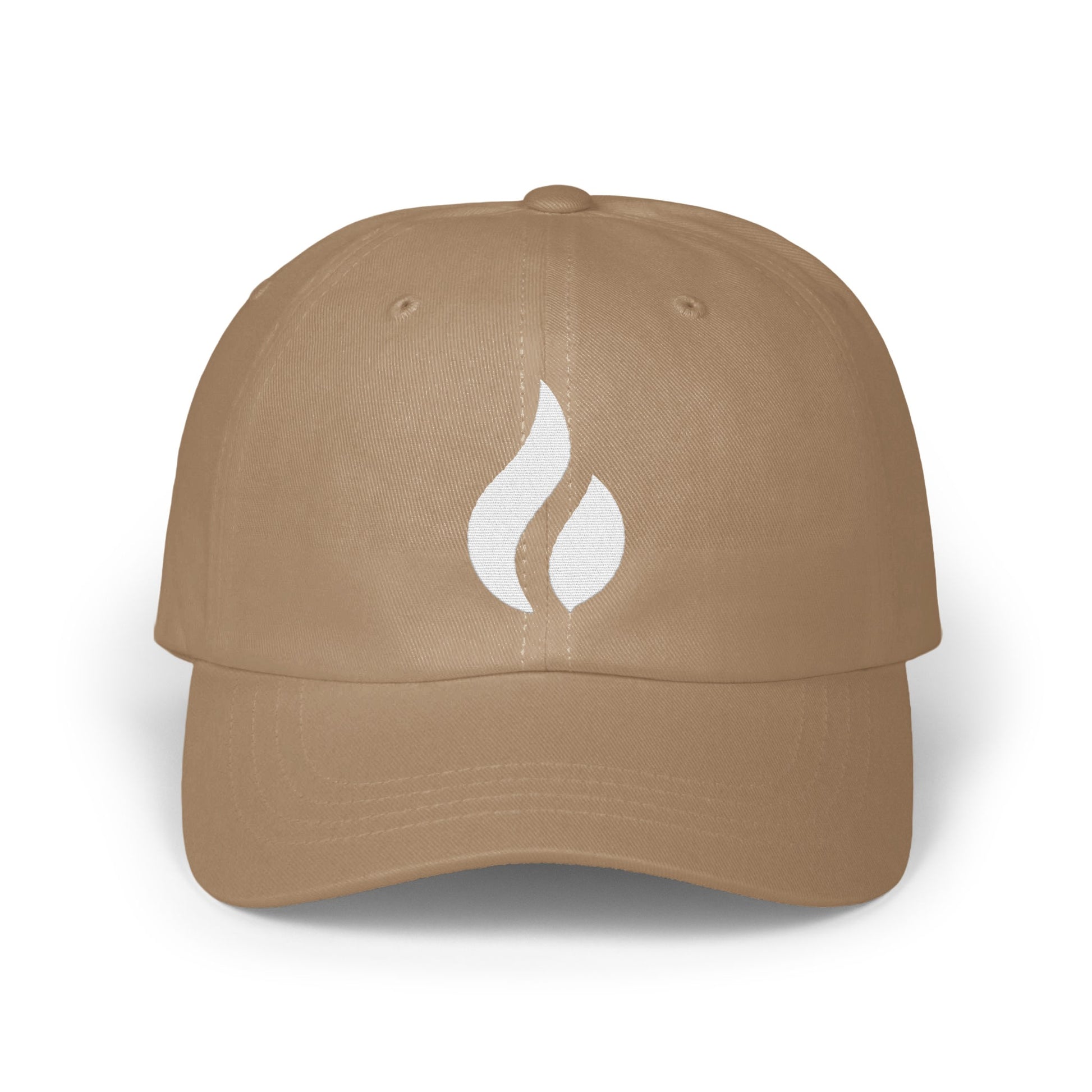 Stylish Tan Baseball Cap with Unique Design product type