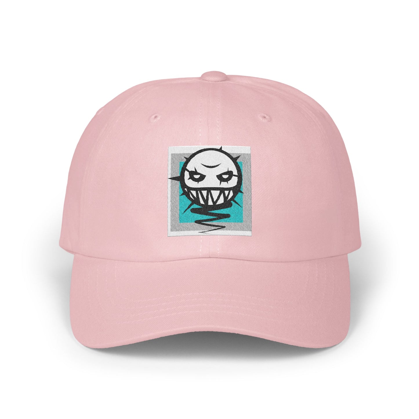 Edgy Cartoon Face on Pink Baseball Cap product