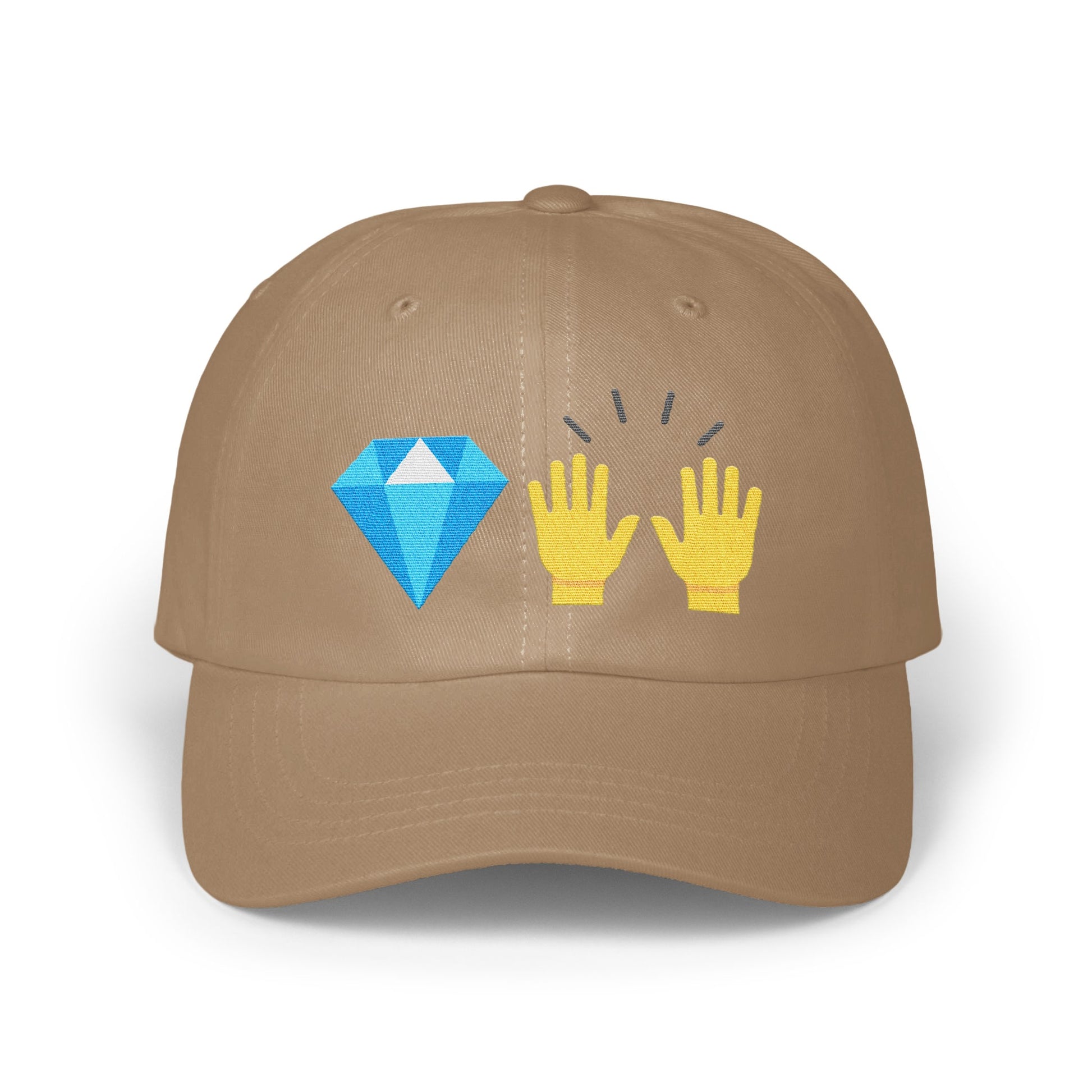 Diamond Emoji and Clapping Hands Brown Hat product