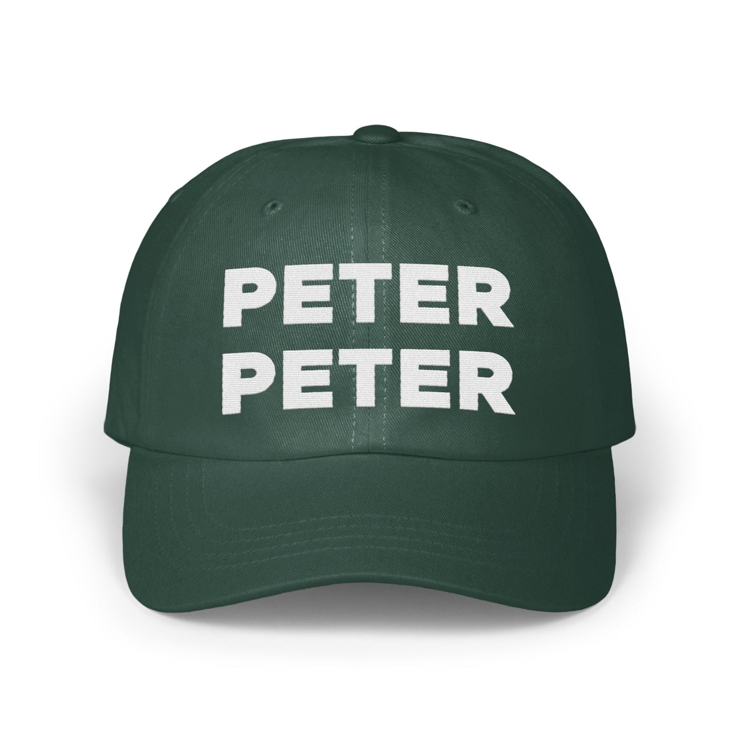 PETER PETER Embroidered Green Baseball Cap product