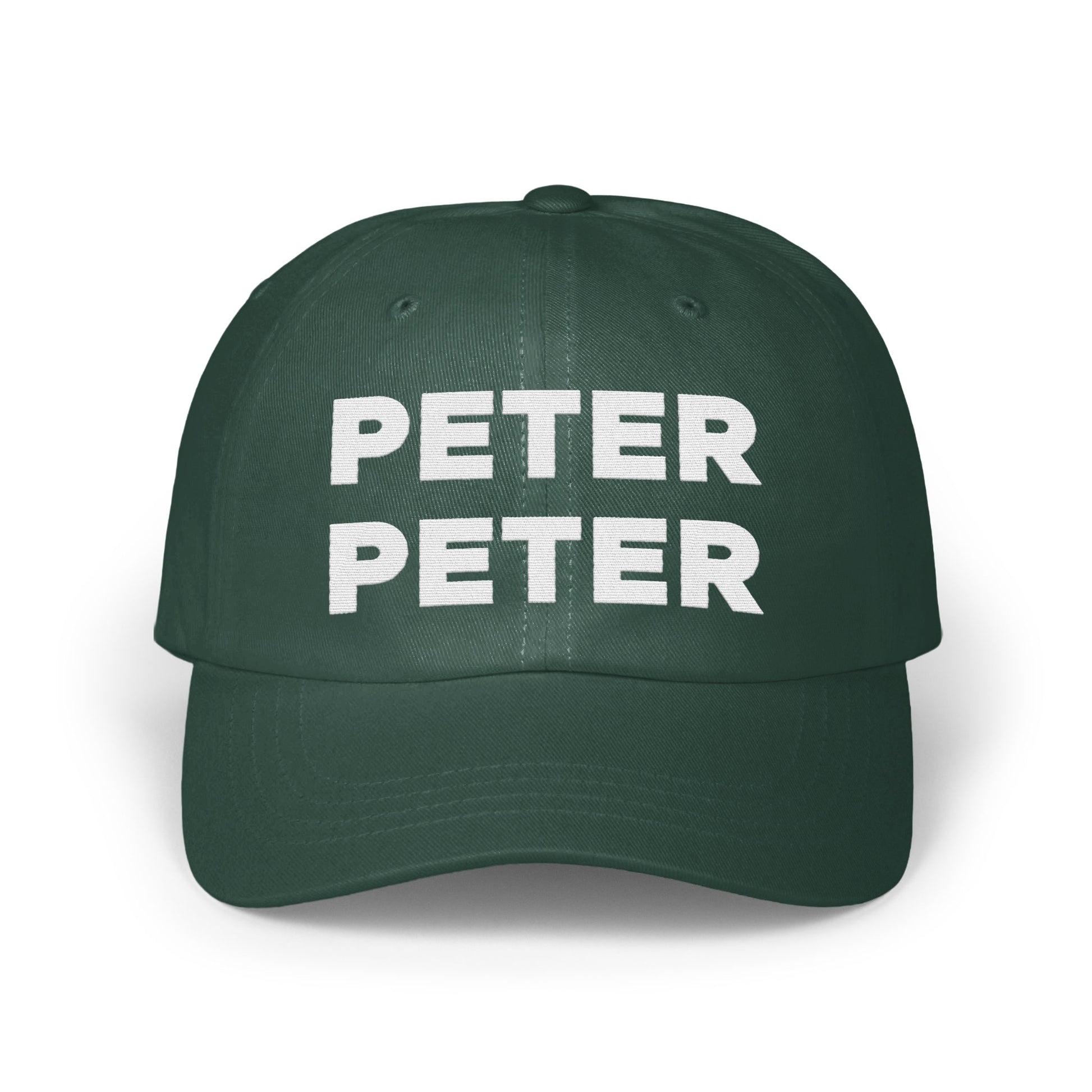 PETER PETER Embroidered Green Baseball Cap product