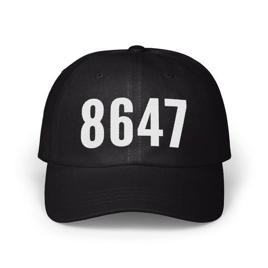 Stylish Black Hat with 8647 Number Baseball Cap Product