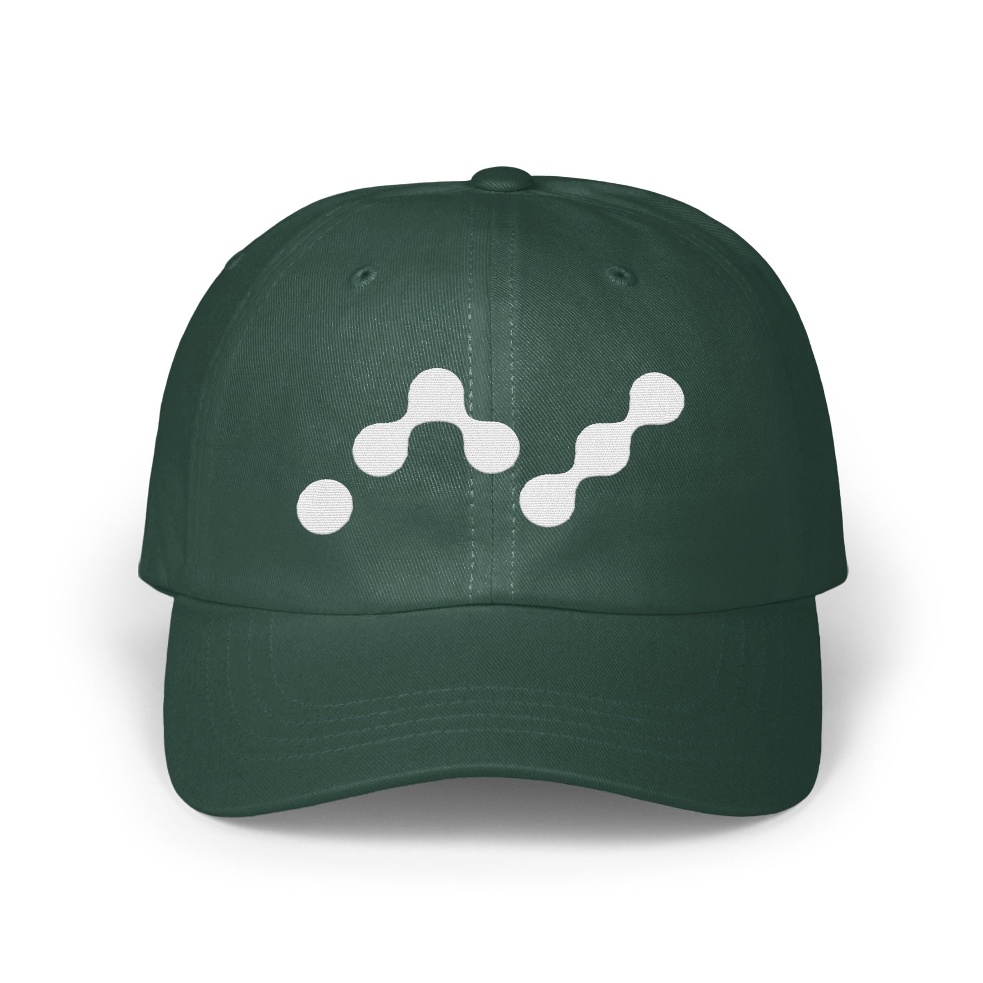 Stylish Graph Design Embroidered Green Hat product type