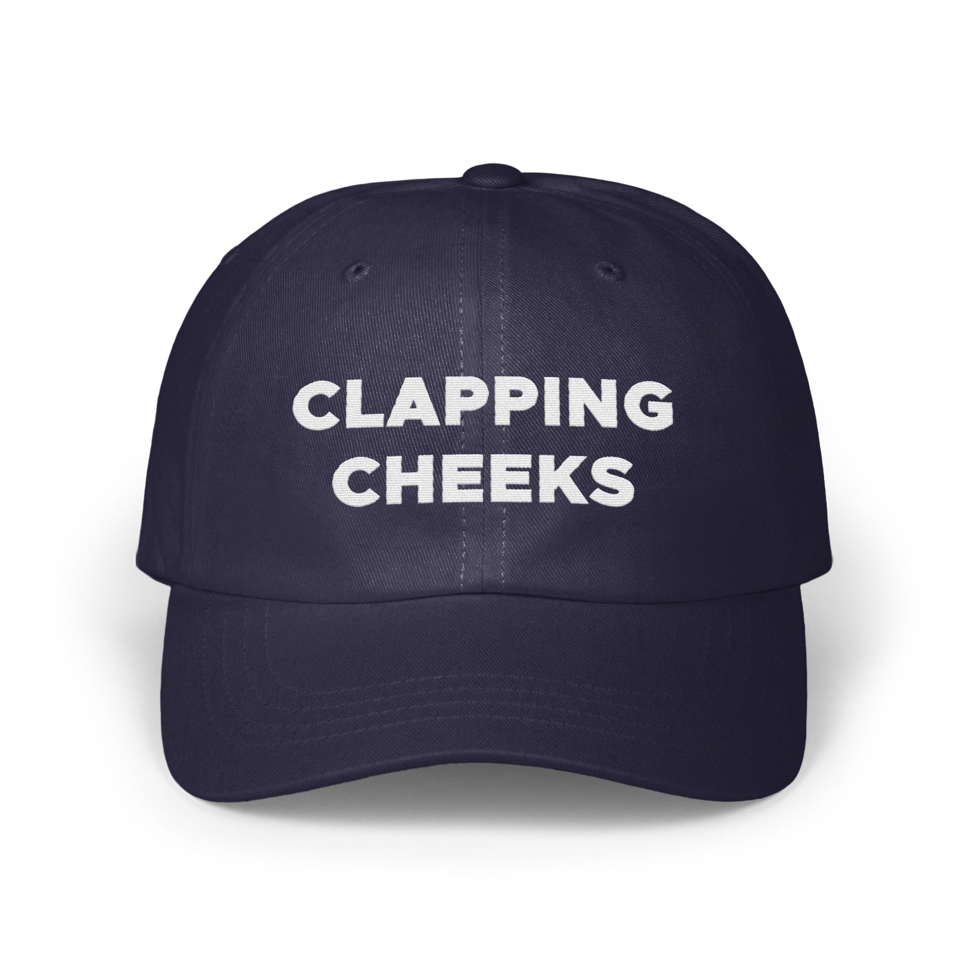 Clapping Cheeks Custom Text Dark Blue Hat product
