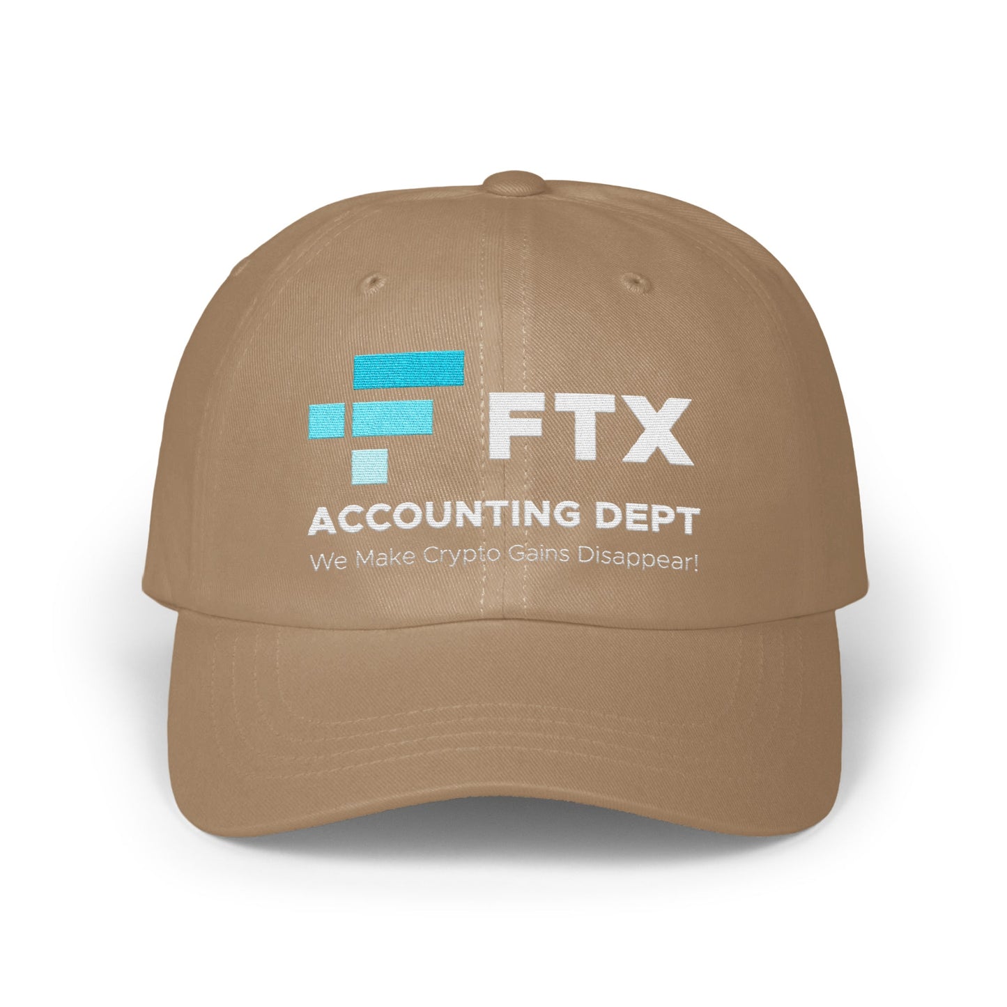FTX Accounting Dept We Make Crypto Gains Disappear Hat product