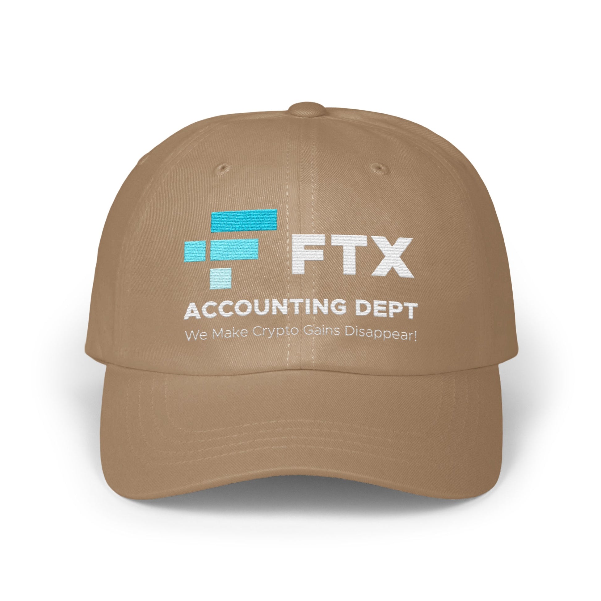 FTX Accounting Dept We Make Crypto Gains Disappear Hat product
