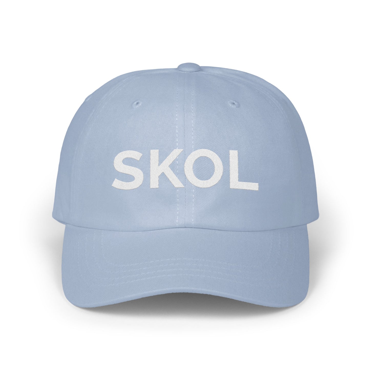 SKOL Pastel Blue Baseball Cap Stylish Adjustable Fit product