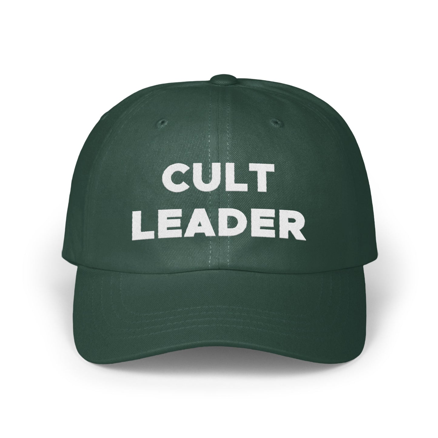 Bold Green Cult Leader Cap Statement Hat product