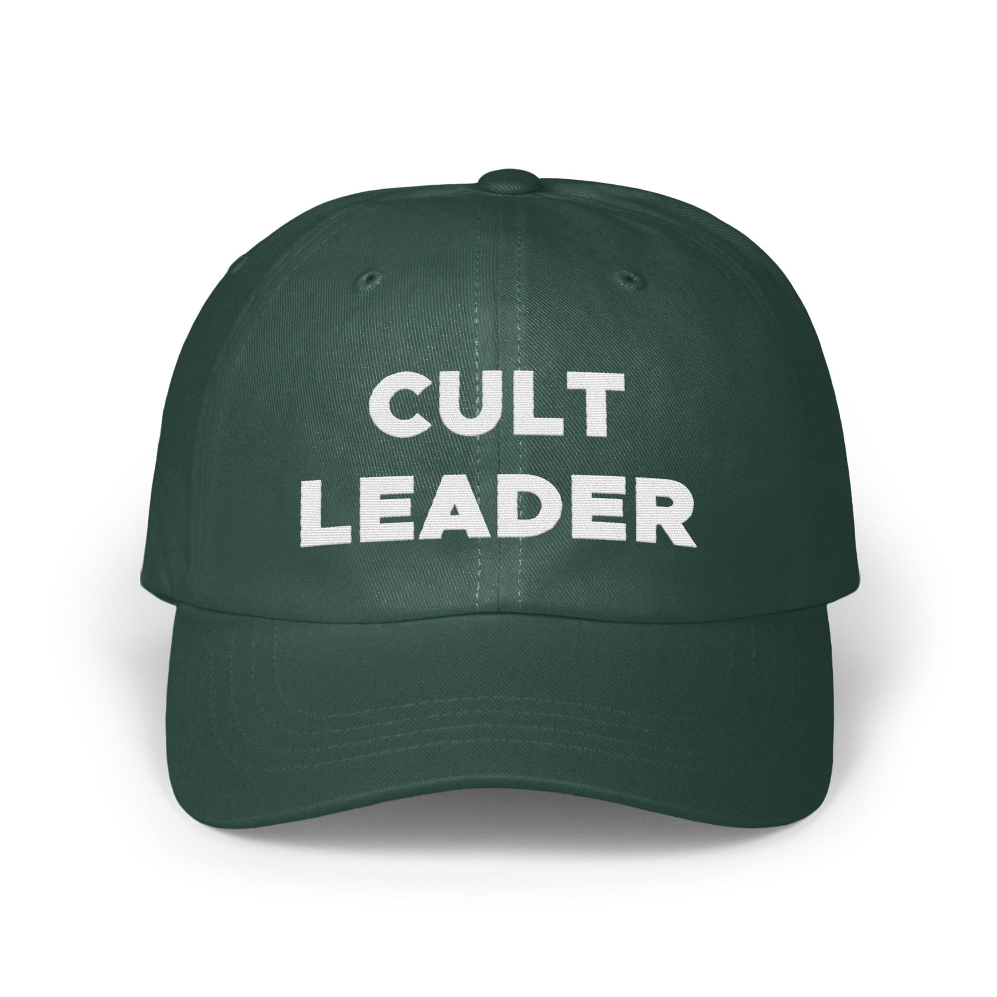 Bold Green Cult Leader Cap Statement Hat product