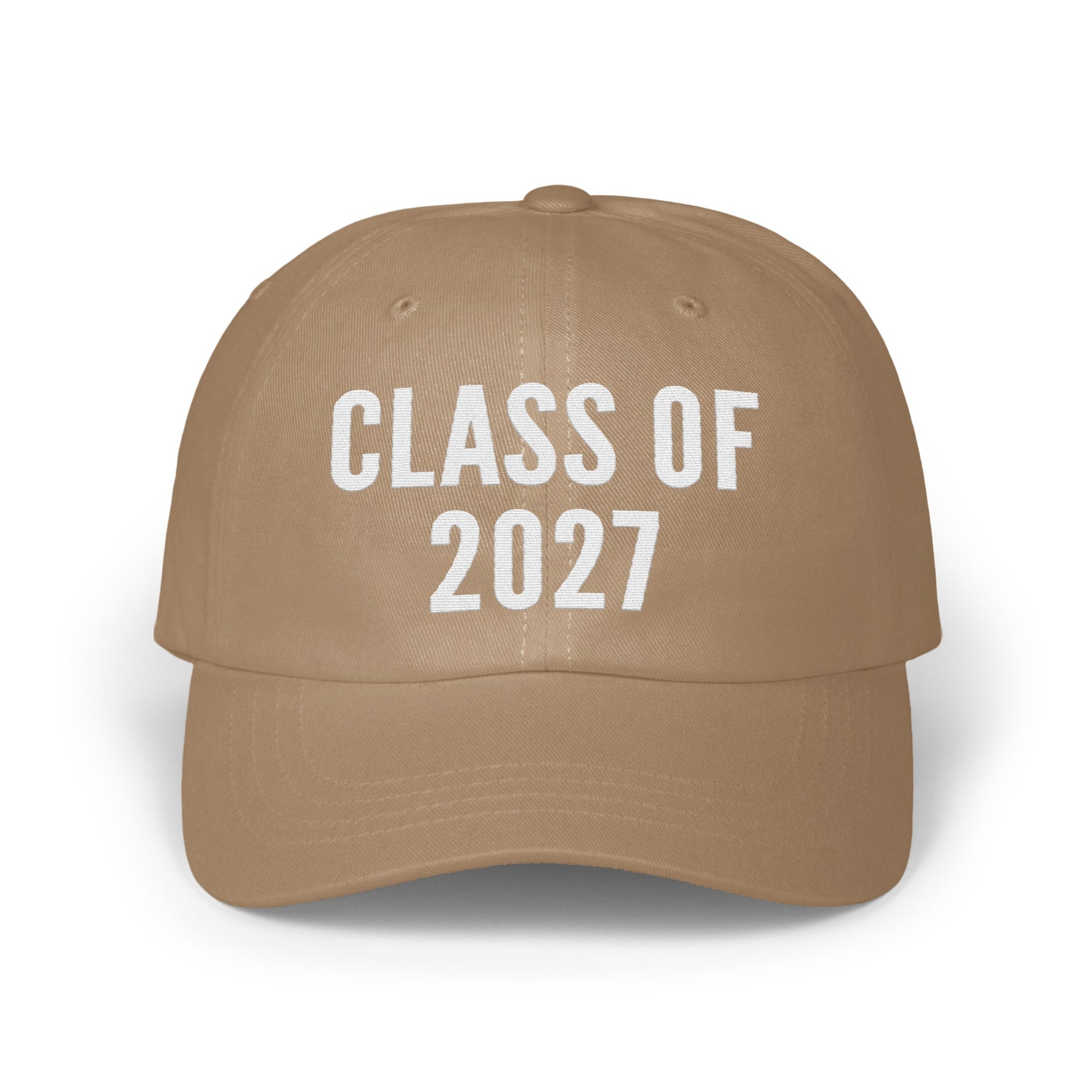 Class of 2027 Adjustable Tan Baseball Cap product