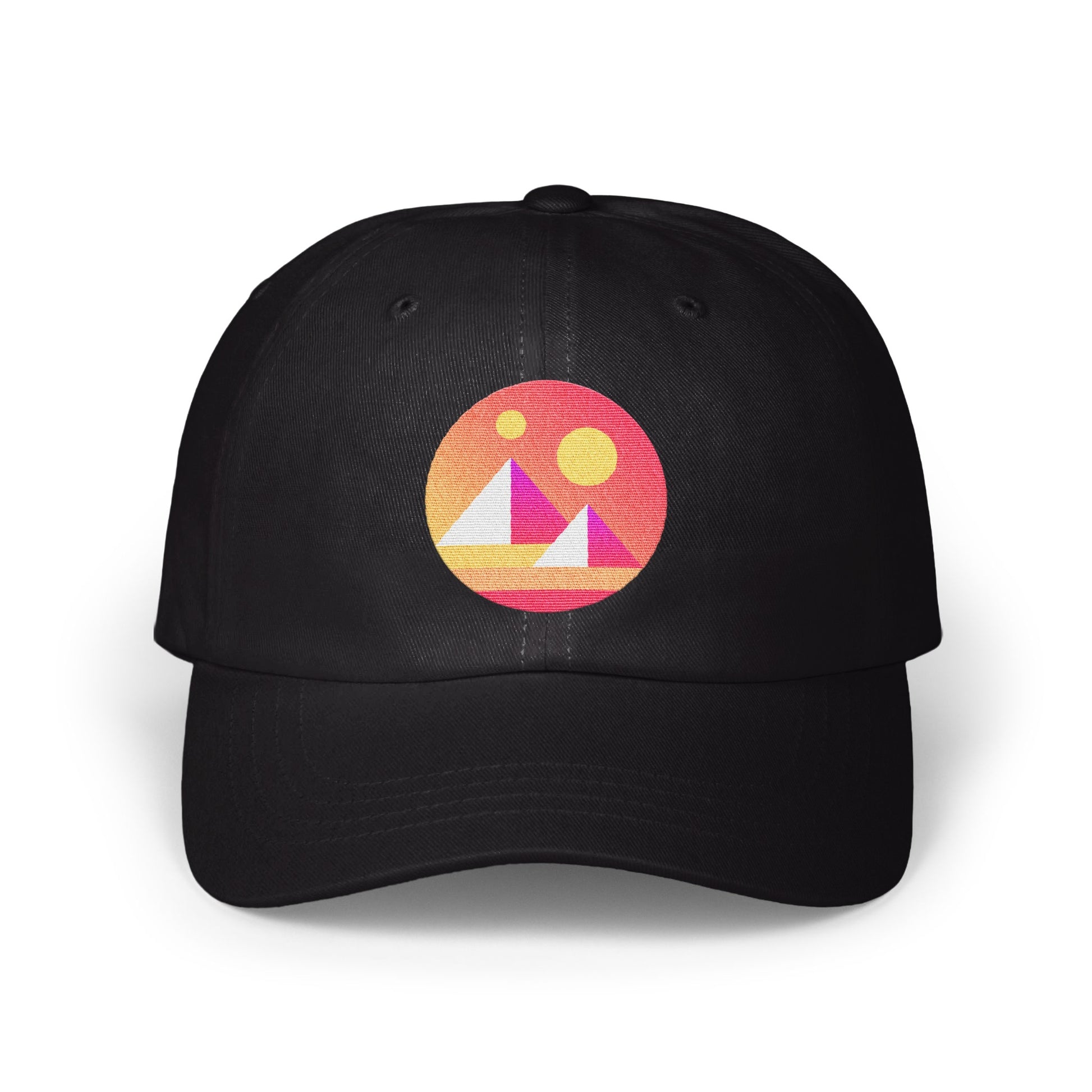 Sunset Mountain Design Black Baseball Cap product