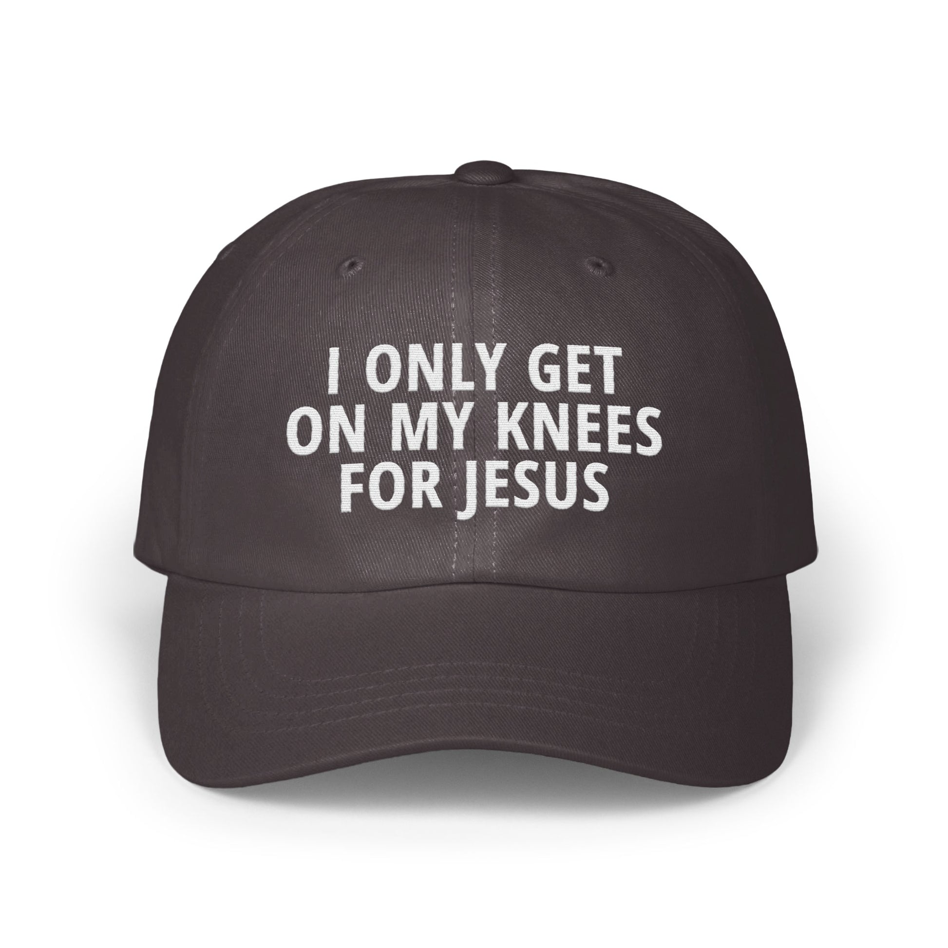 I Only Get On My Knees For Jesus hat product type