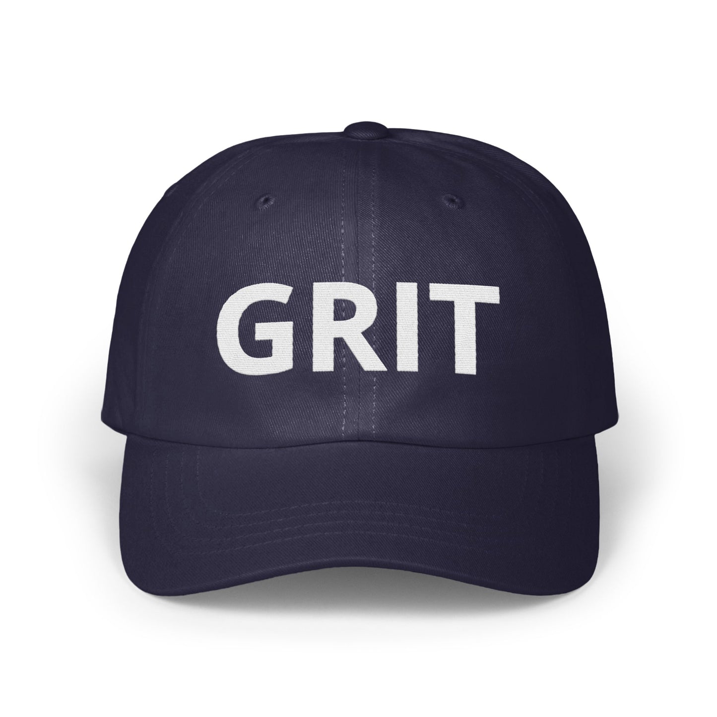 Grit Text on Navy Blue Hat Perfect for Any Occasion product