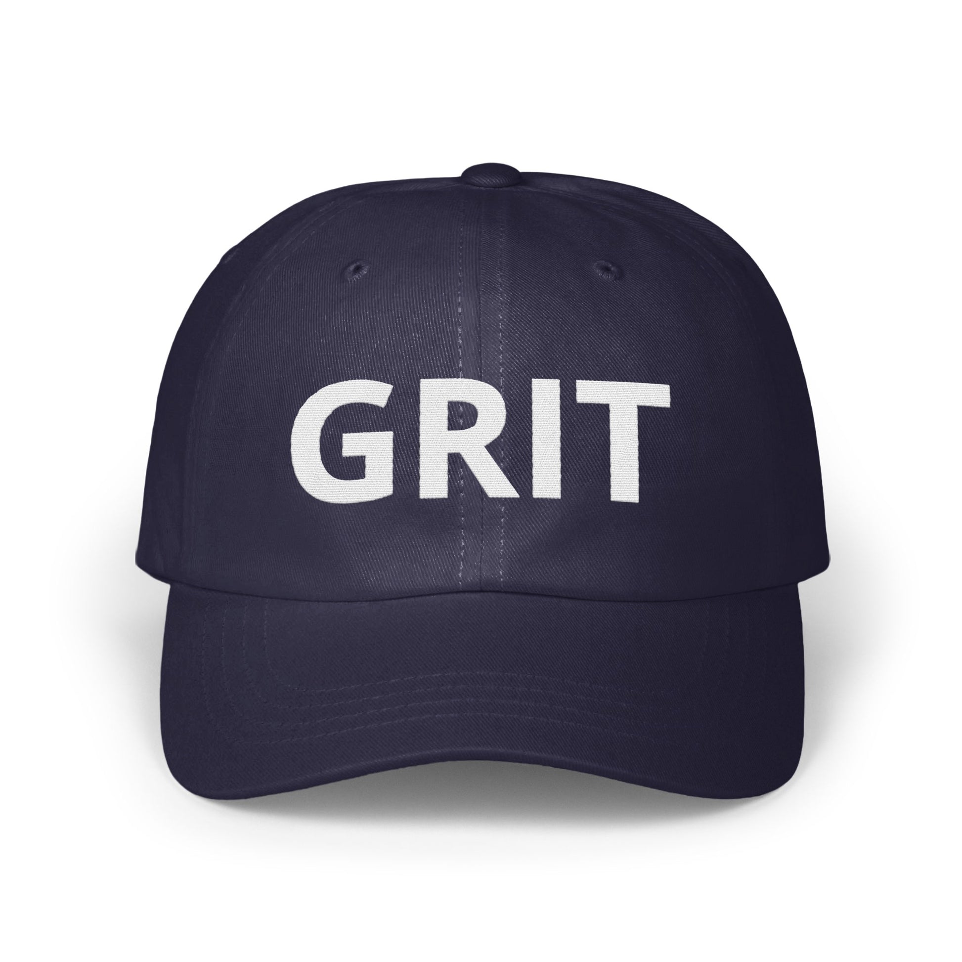 Grit Text on Navy Blue Hat Perfect for Any Occasion product