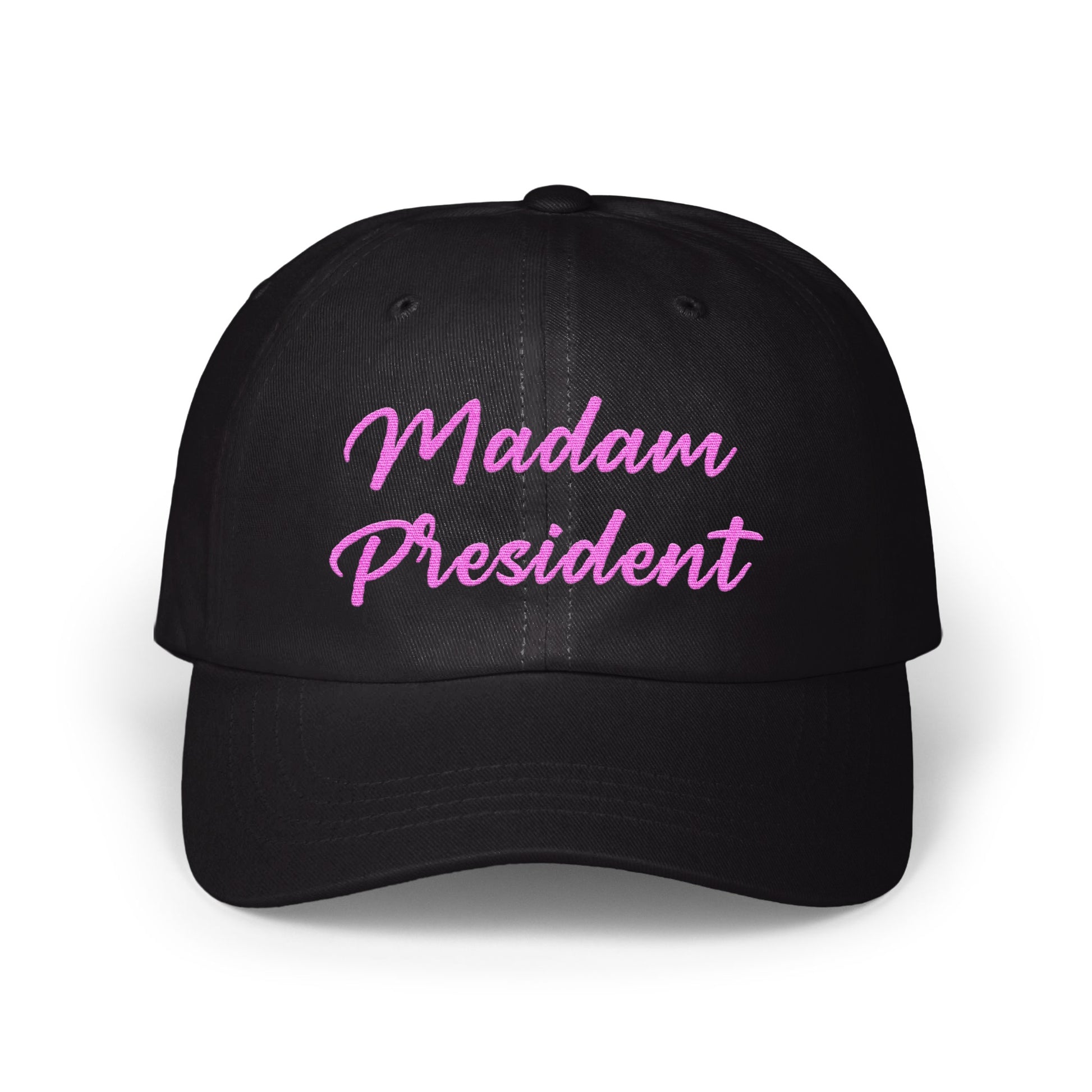 Madam President Black Embroidered Baseball Cap product type