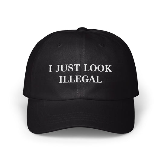 I Just Look Illegal Caption Black Baseball Hat product