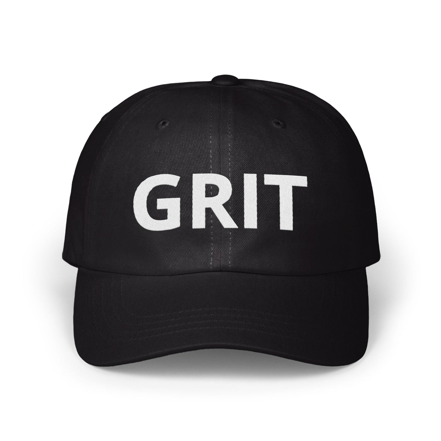 Bold Black GRIT Baseball Cap Unique Fashion Product