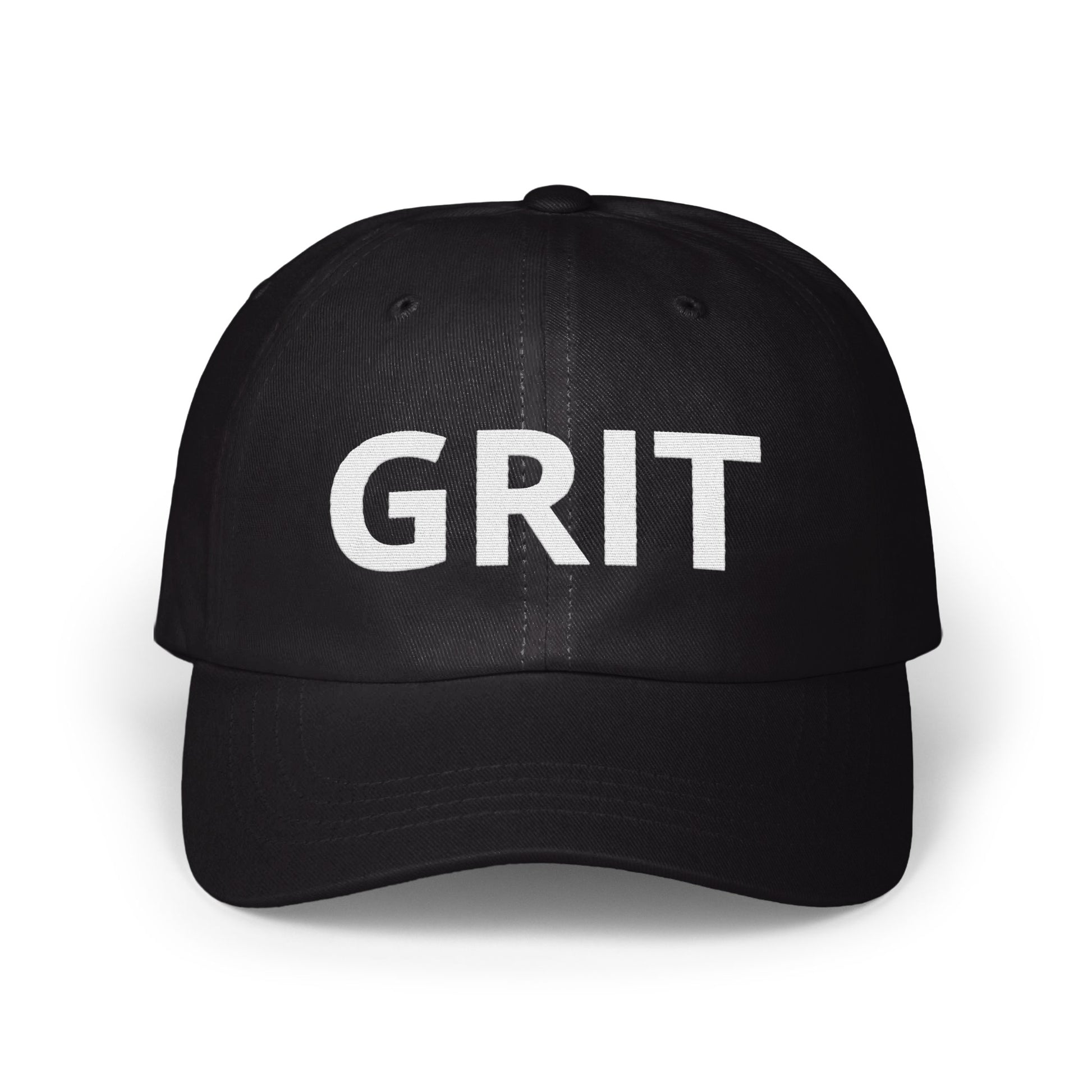 Bold Black GRIT Baseball Cap Unique Fashion Product