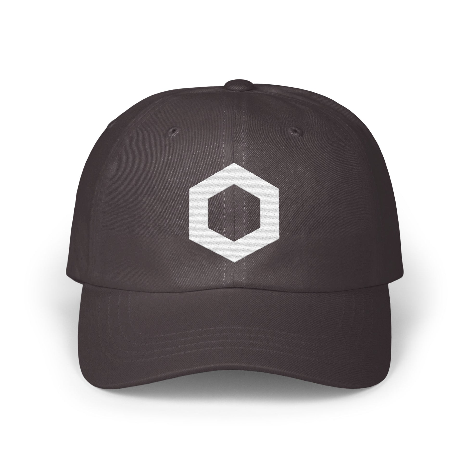 Stylish Modern Hexagon Logo on Black Hat product