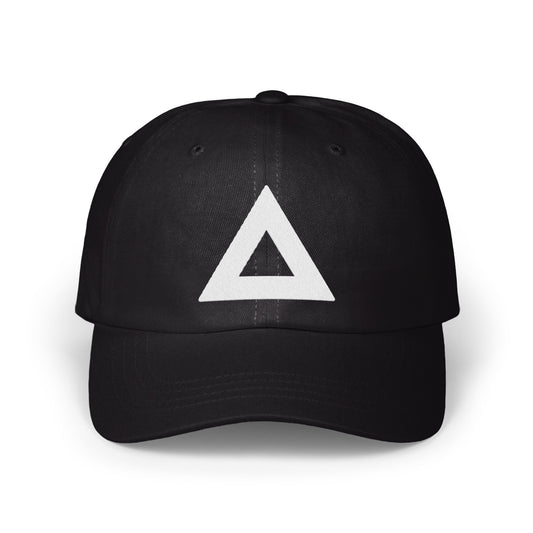 Stylish Black Cap with Simple Triangle Logo product type