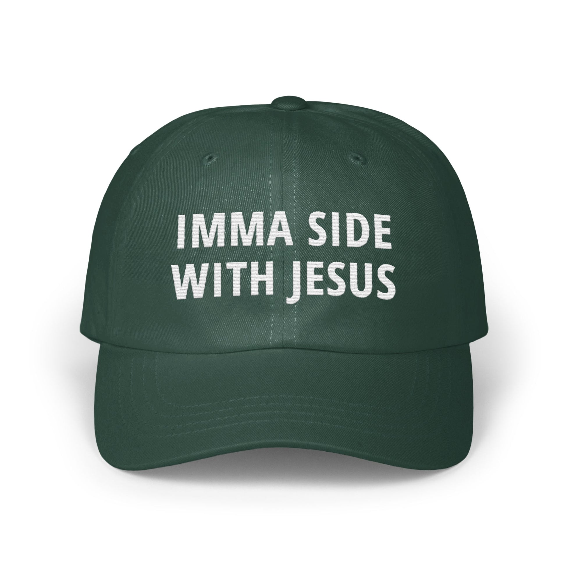 Imma Side With Jesus Text Design Baseball Cap product