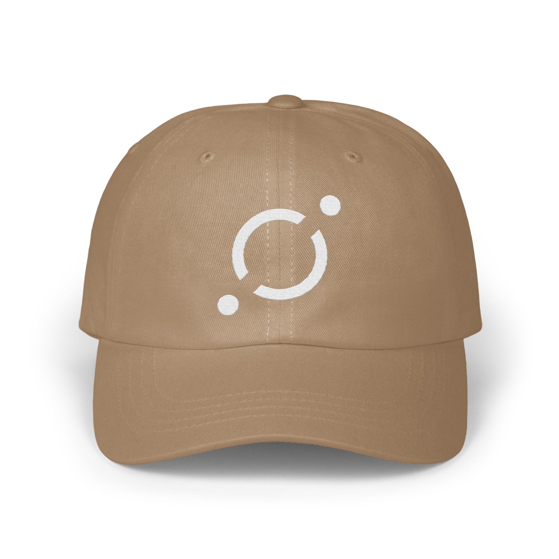 Trendy Beige Baseball Cap with Modern Logo Hat product type