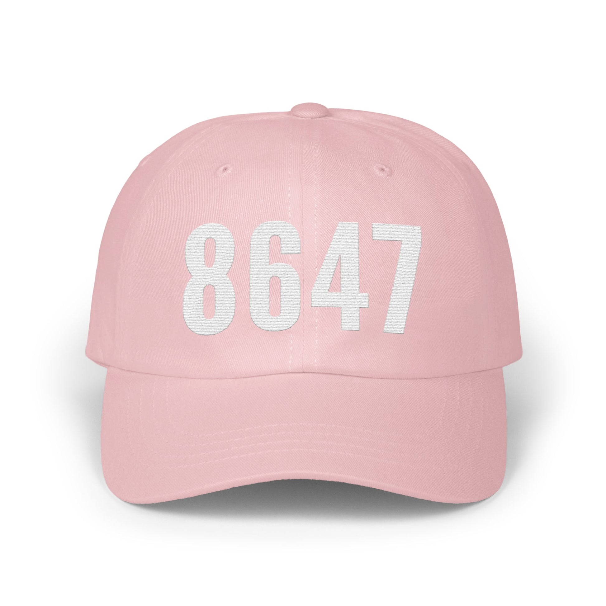 Pink Baseball Cap with Large 8647 Design product