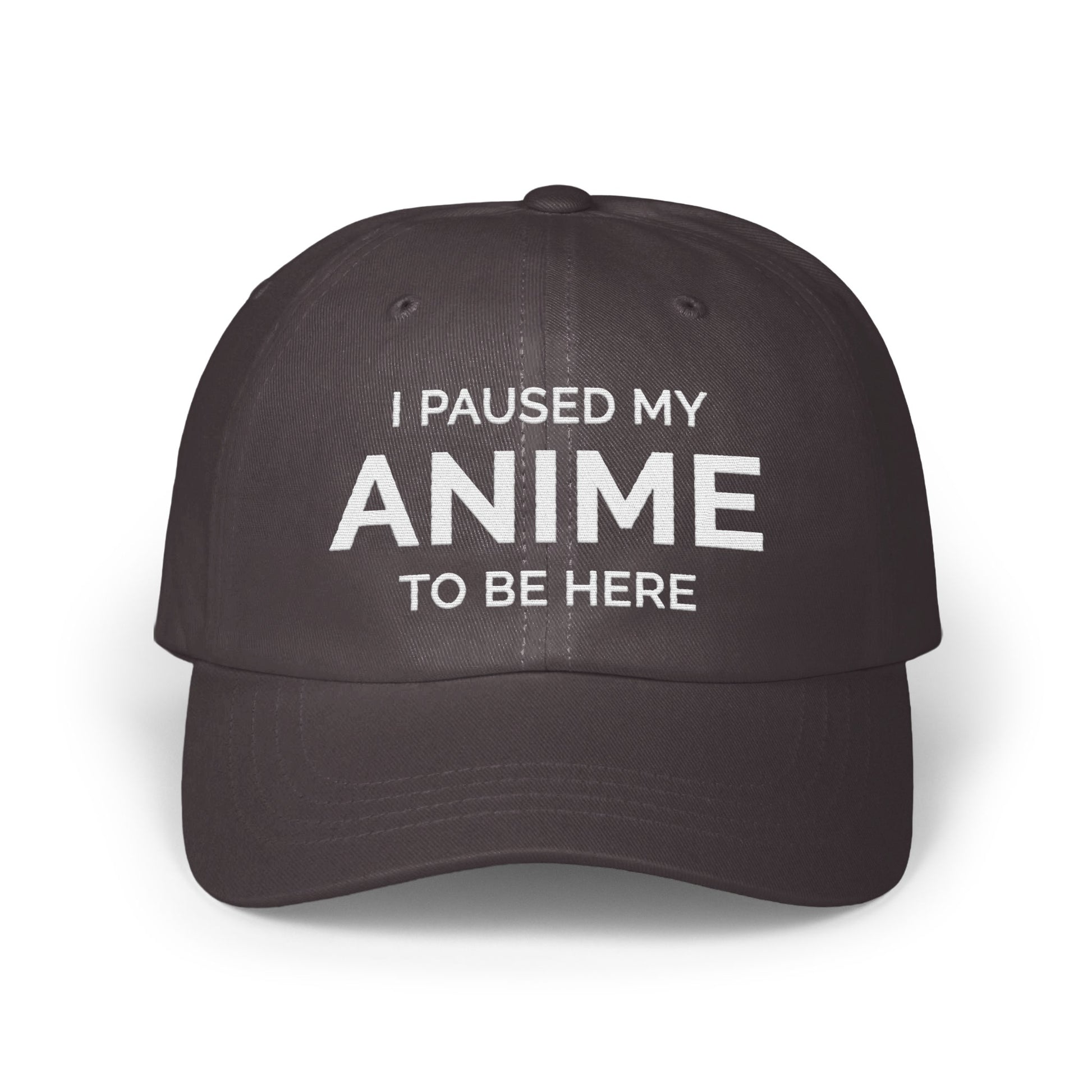 I Paused My Anime To Be Here Statement Cap product