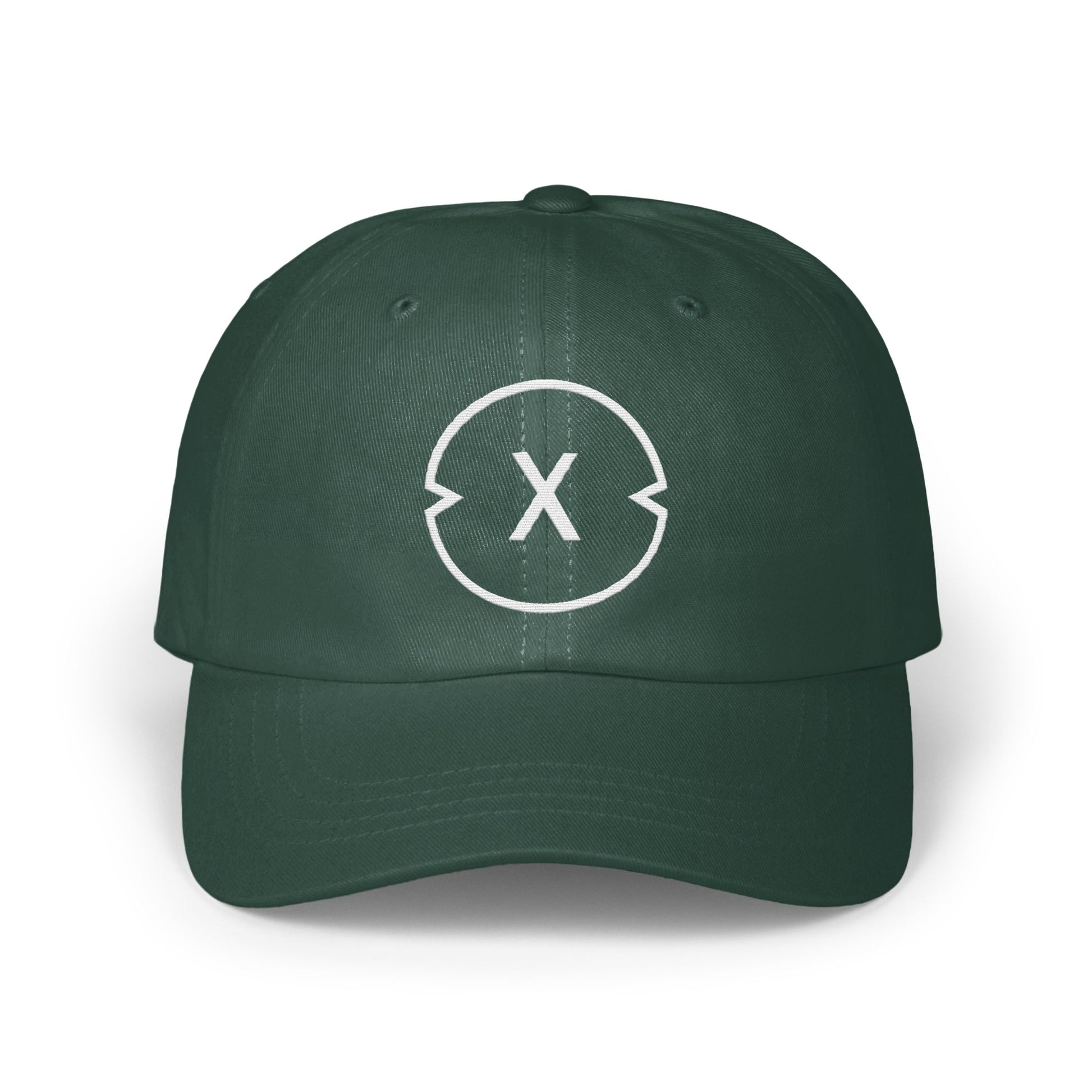 Dark Green Hat with Stylish X Design Hat Product