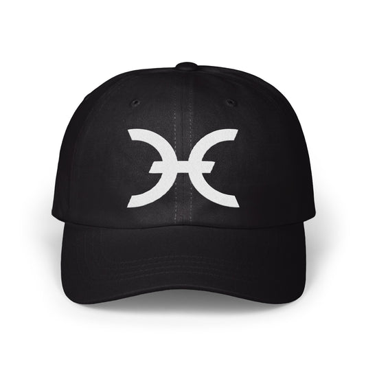 Pisces Zodiac Symbol Black Baseball Cap product type