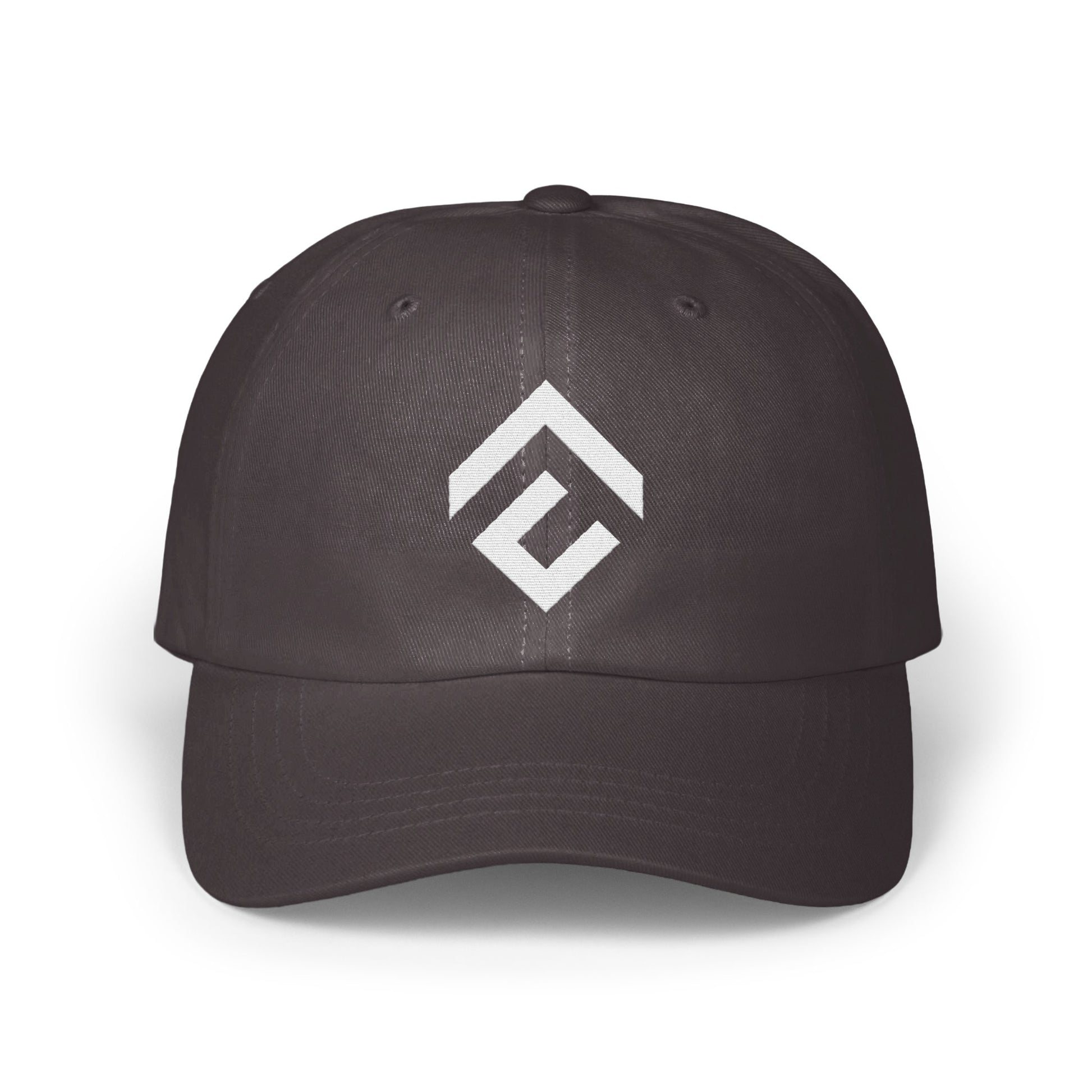 Black Baseball Cap with White Geometric Design product