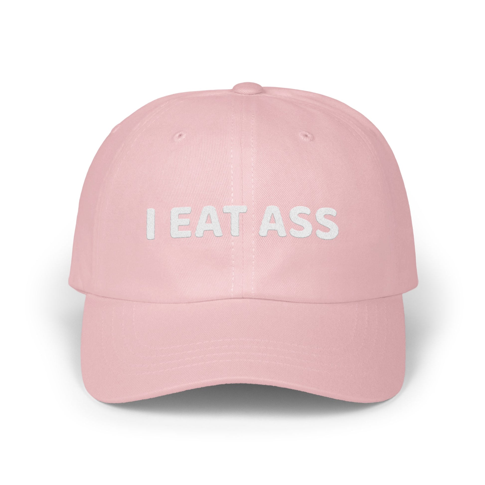 Funny Pink I Eat Ass Hat Embroidered Cap Novelty product