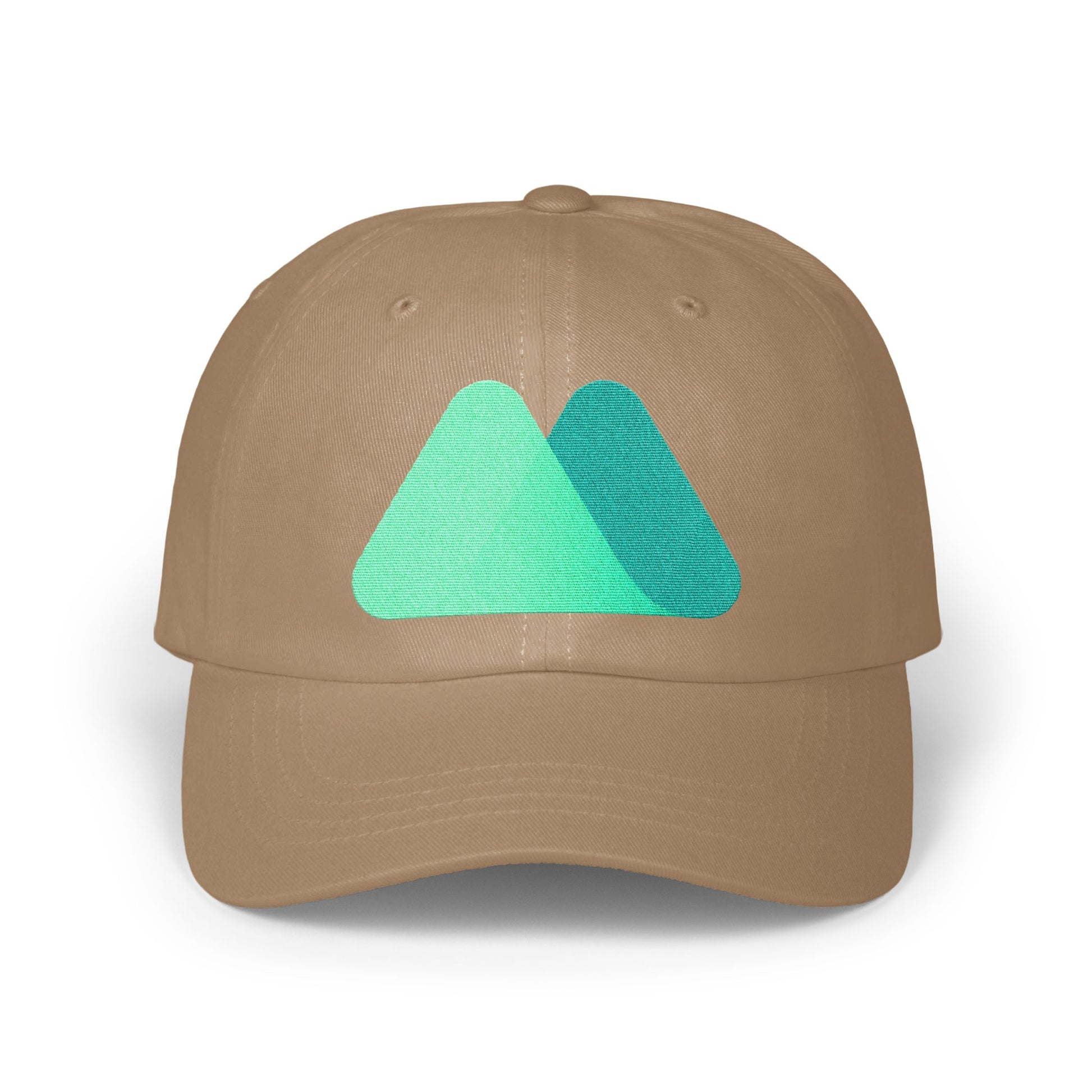 Trendy Brown Baseball Hat with Colorful Logo product type