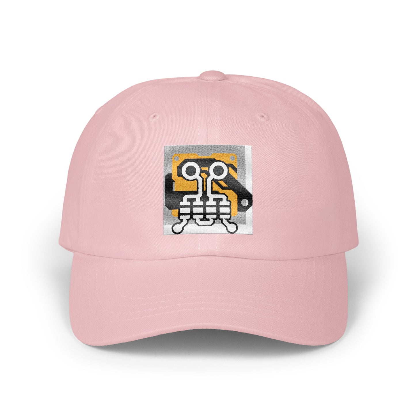 Stylish Pink Baseball Cap with Robot Design product