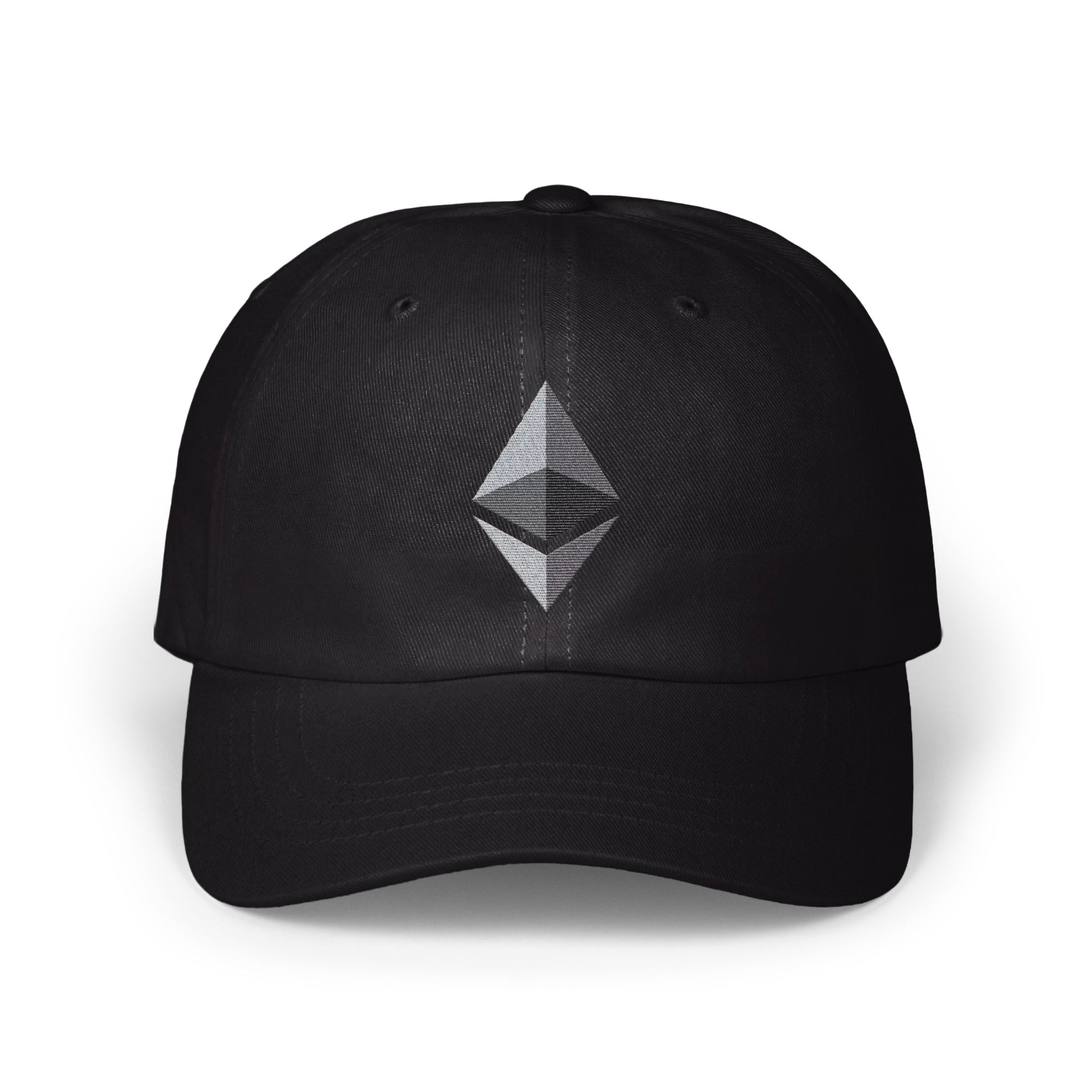Stylish Black Cap with Unique Geometric Design product